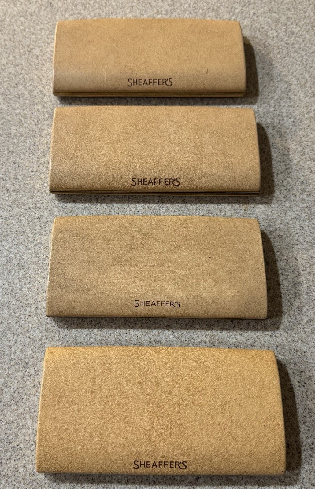 4 VINTAGE 1950s SHEAFFER FOUNTAIN PEN & PENCIL PRESENTATION BOX LOT
