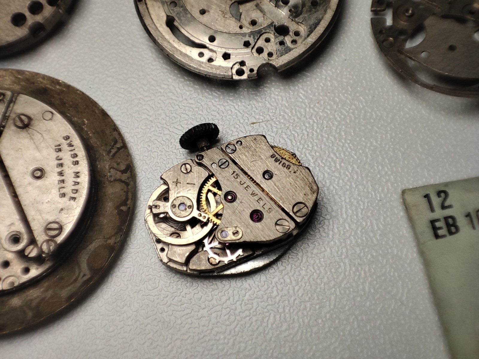 EB 1268 EB 8021N EB 1343 EB 1536 EB 1553 8340 Watch Main Plate movement For part