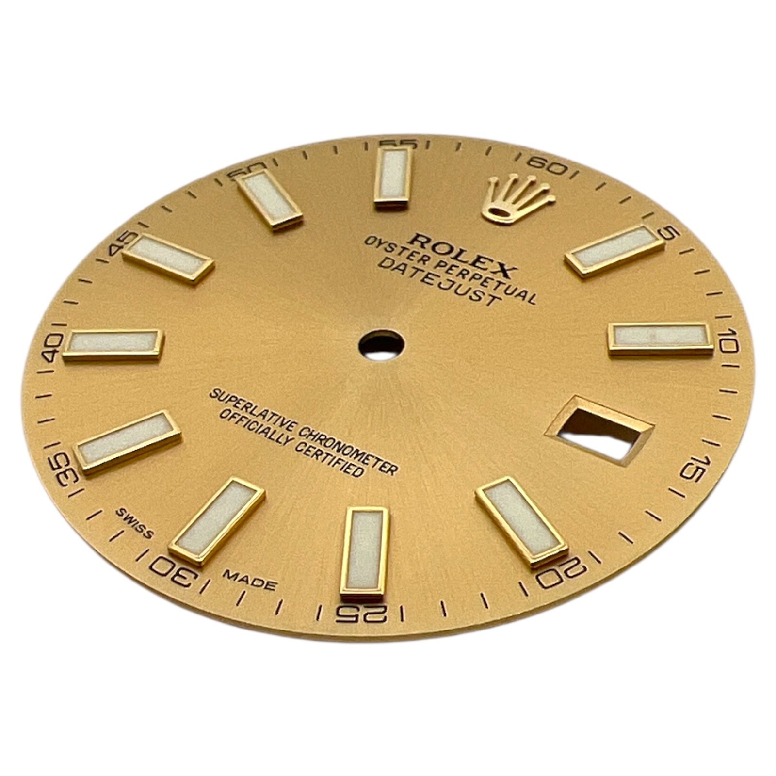 Genuine Rolex Oyster Perpetual Datejust 41mm Dial Champagne Gold 116333