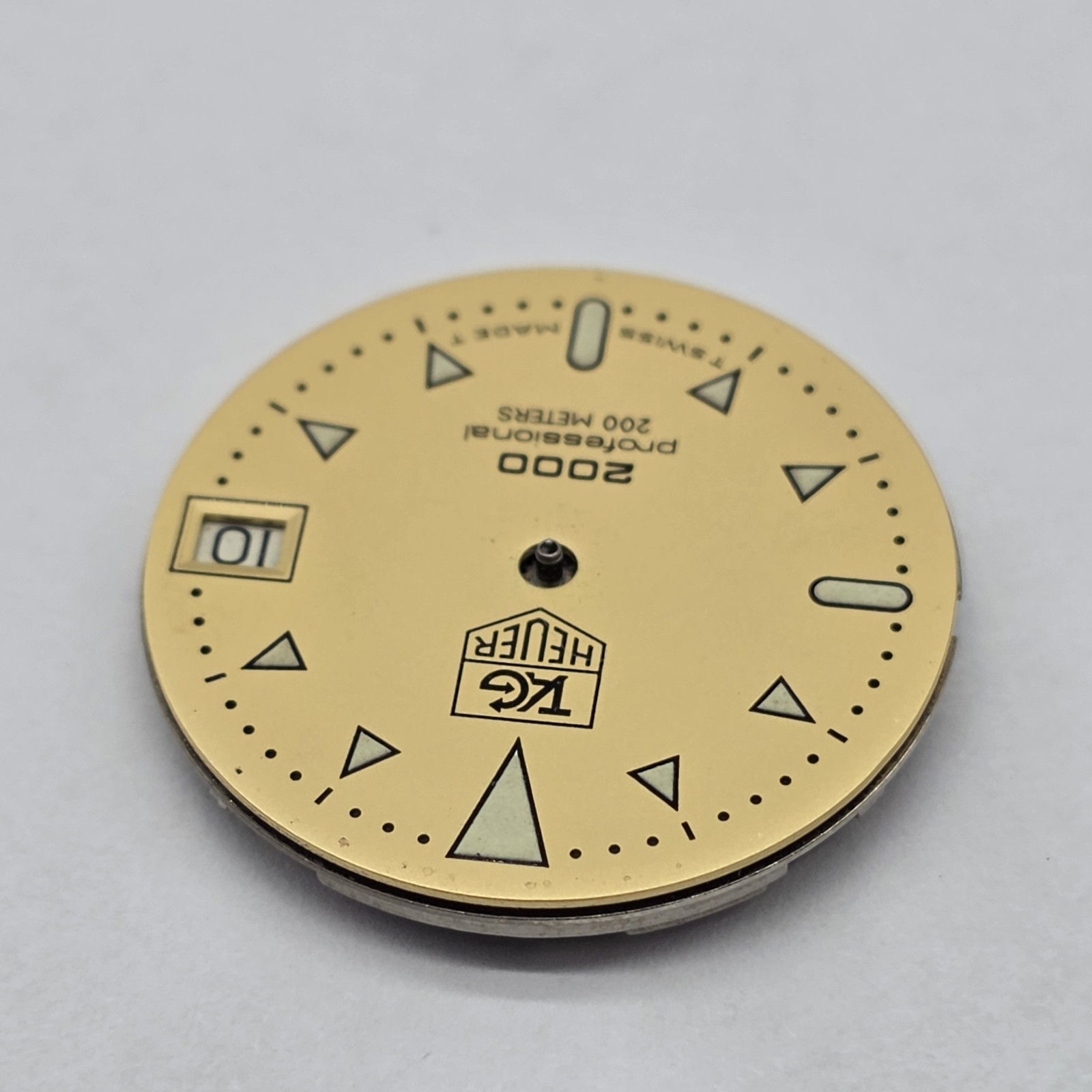 Tag Heuer 2000 Professional 200 Meters Gold Dial 555 145 Movement Parts Repair