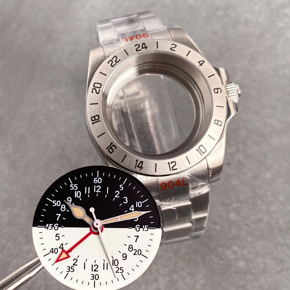39mm Fit NH34A NH34 GMT Dial 200M Dive Watch Case Sapphire Glass Stainless Steel