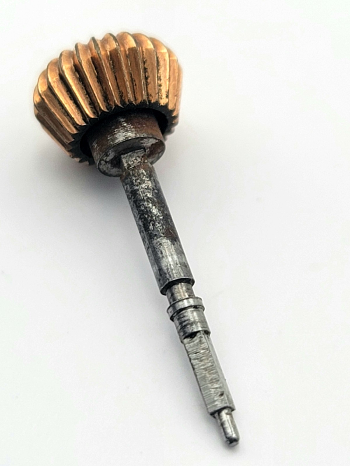 SB9A13: Vintage Pocket Watch Fluted Crown 7.7mm Dia x 21.9mm L x 1.7mm Stem Dia