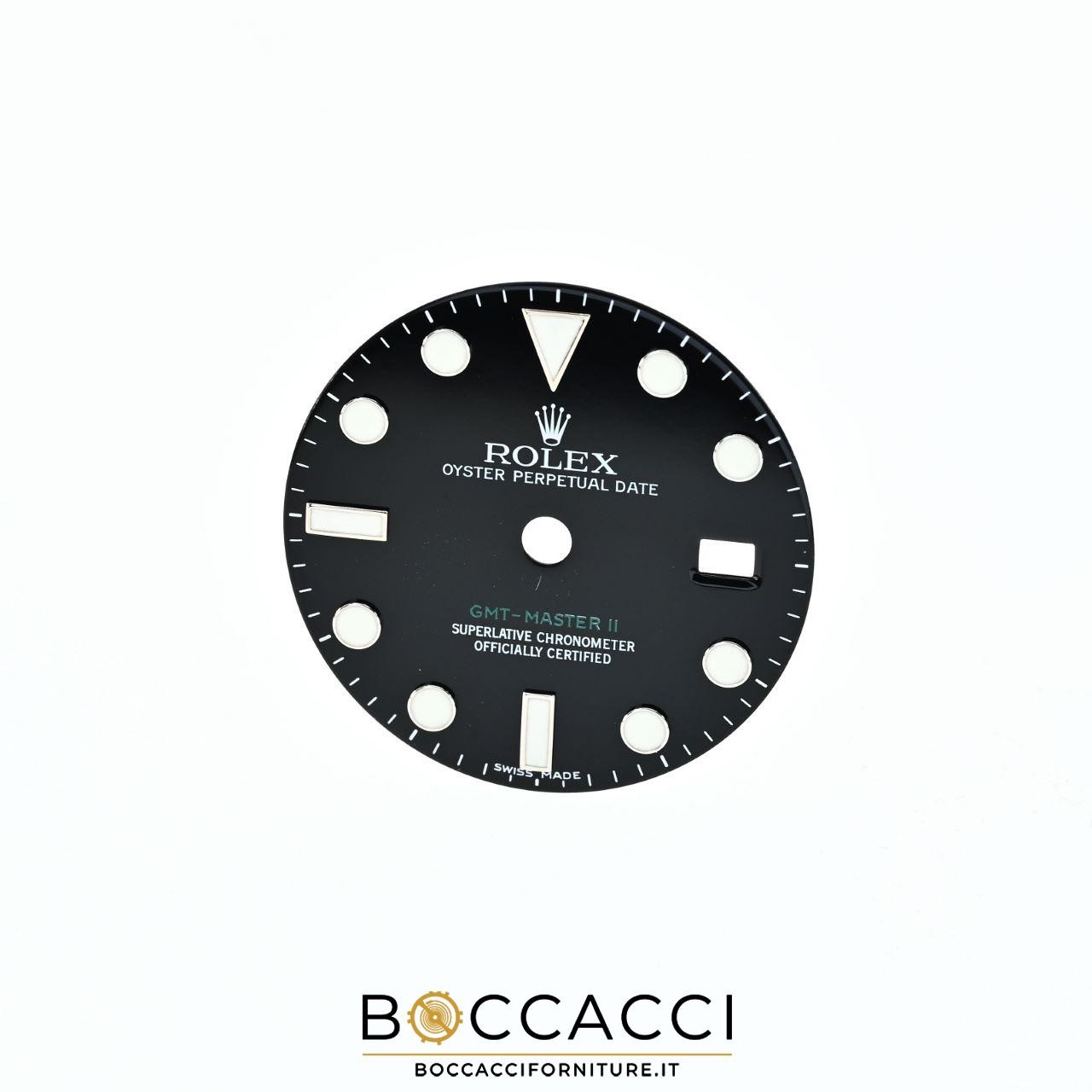 ROLEX Black ’’Stick’’ Dial OYSTER Perpetual Date Gmt-Master ref 116710 ’’Swis…