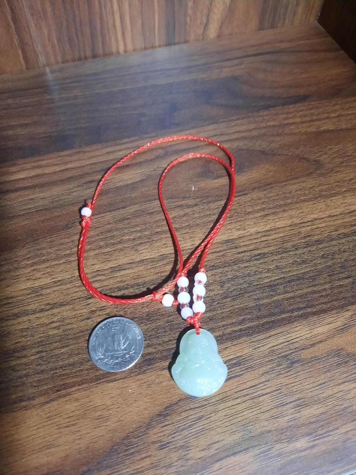 Adjustable Green Buddha Necklace