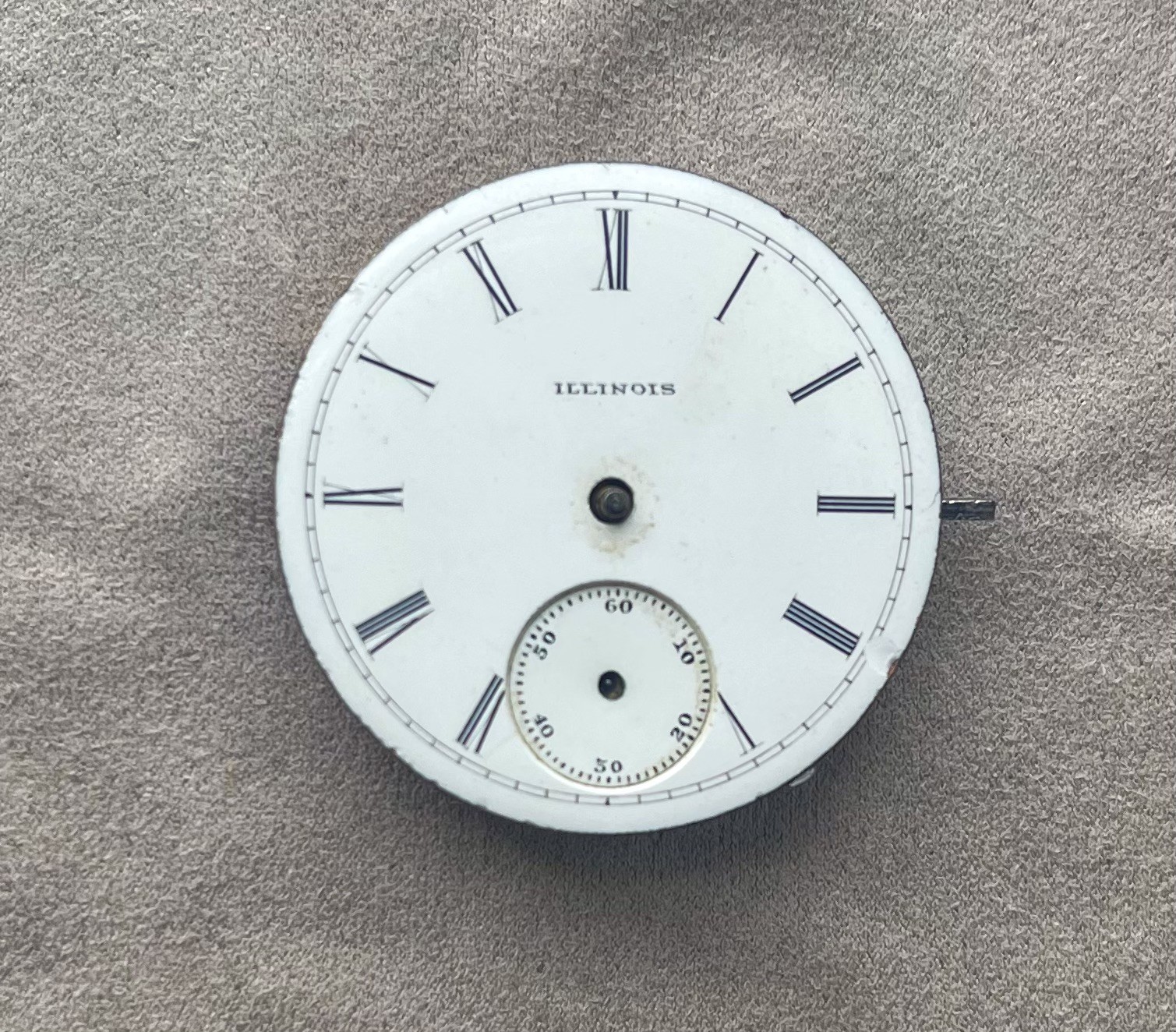 Vintage Illinois Grade 130 4s 7J Hunting Pocket Watch Movement 1889 Antique