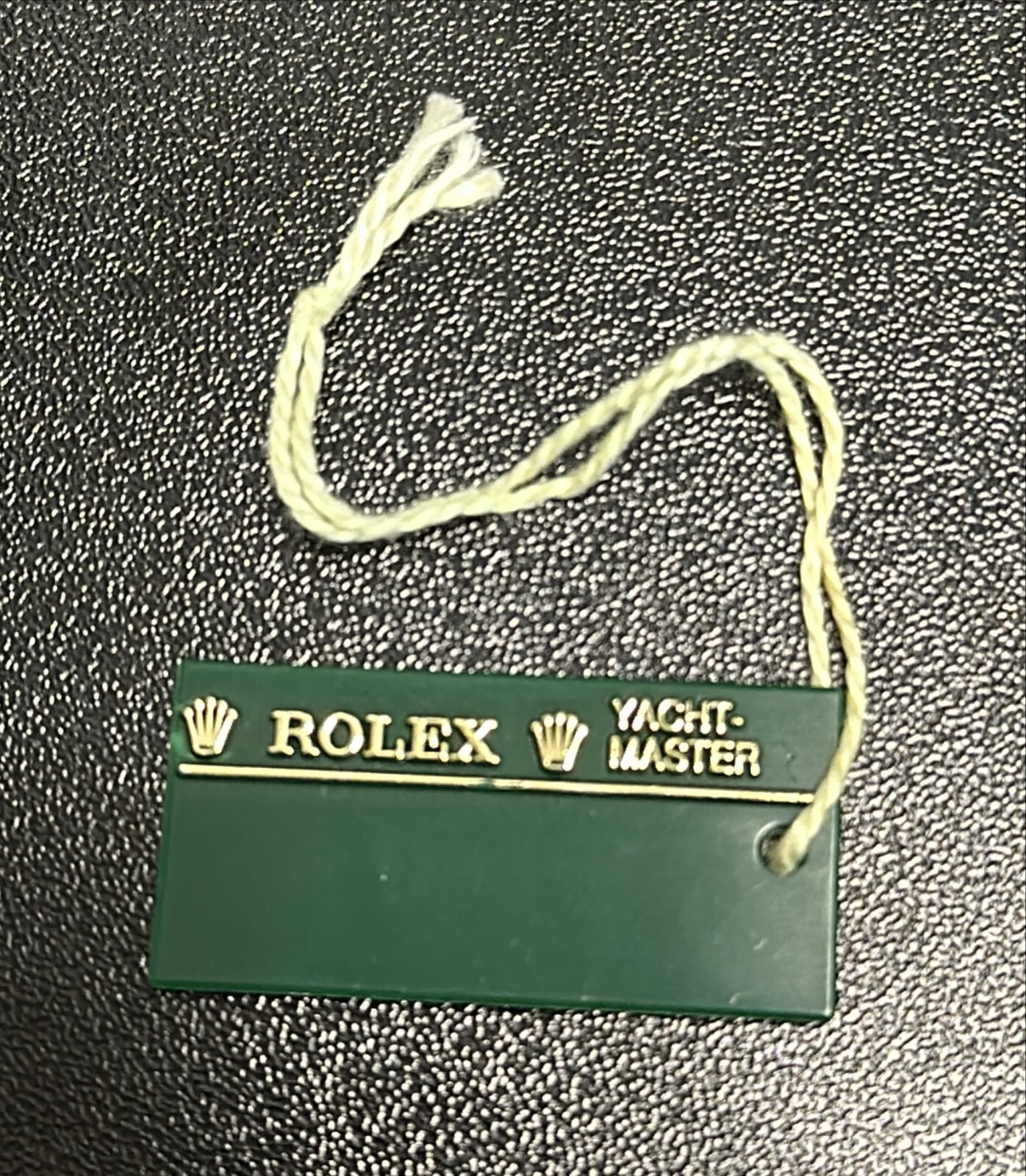 ORIGINAL Rolex Discontinued Yachmaster Green Hang Tag! Ref. 16623