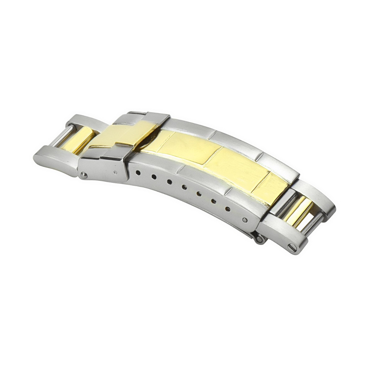 20mm Two Tone 18K Gold Stainless Steel Replacement Watch Buckle Clasp