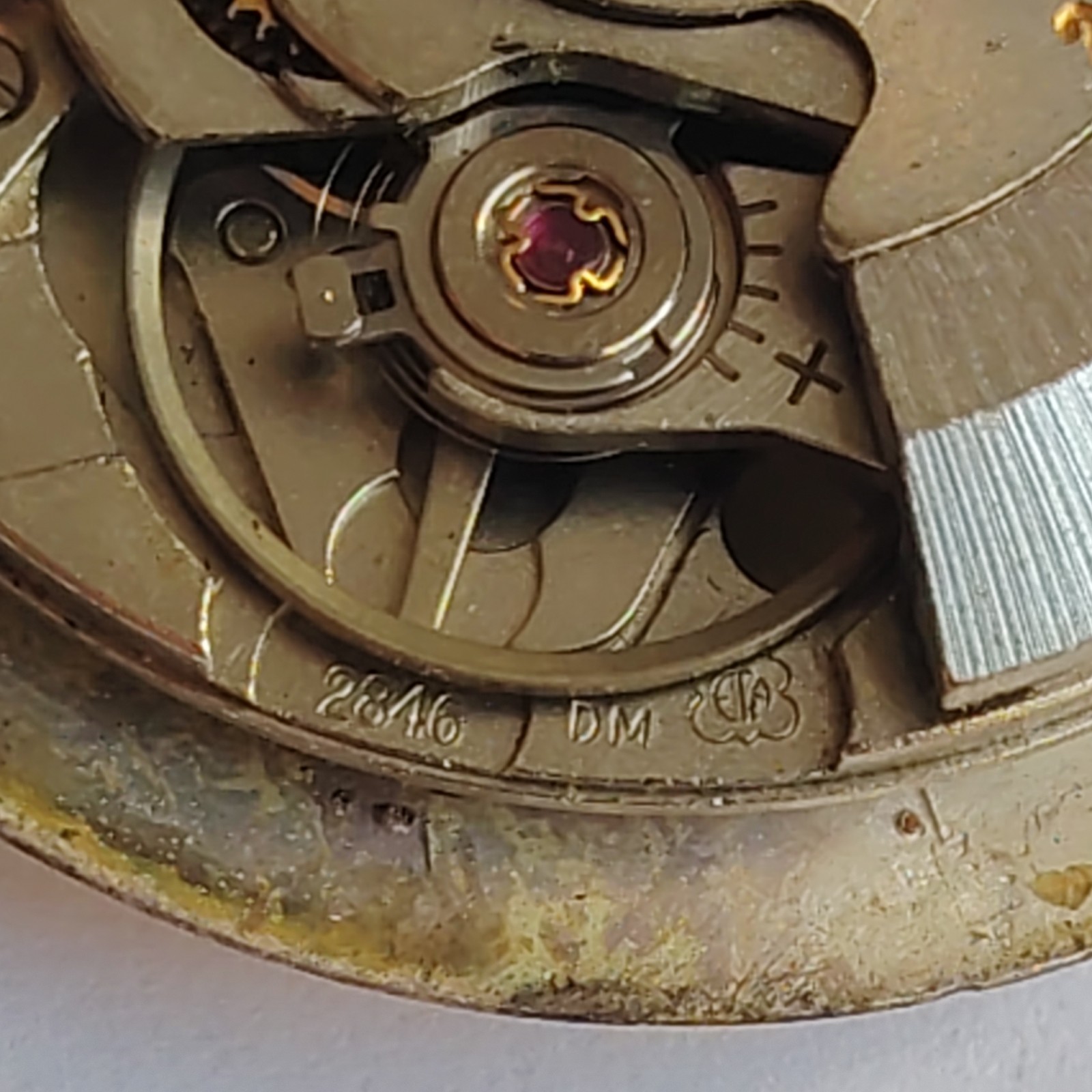 ETERNAMATIC AUTOMATIC CAL 2846 ETA WATCH MOVEMENT FOR PARTS