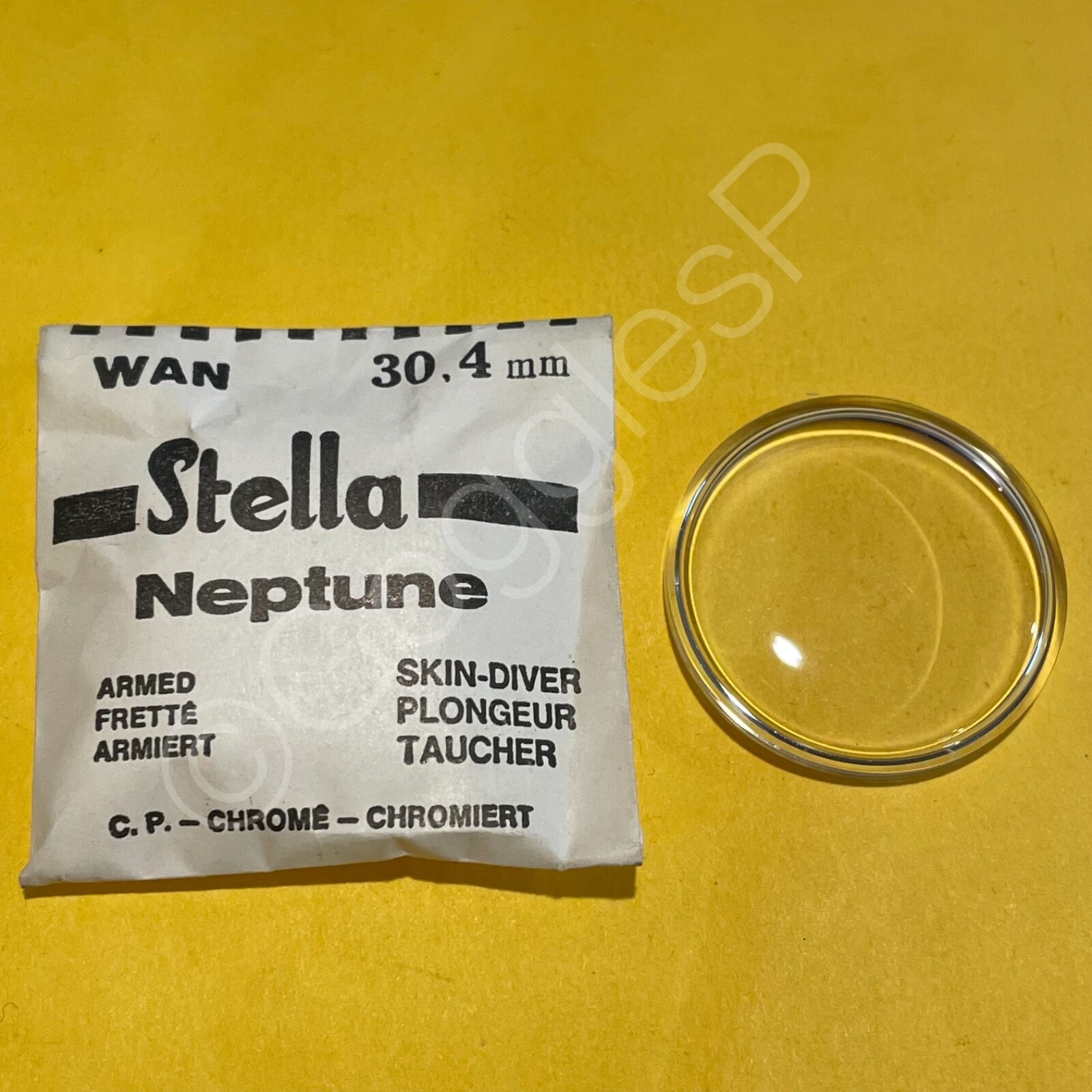 Stella Neptune Diver Waterproof Crystal Extra Thick w/Tension Ring(Choose Size)