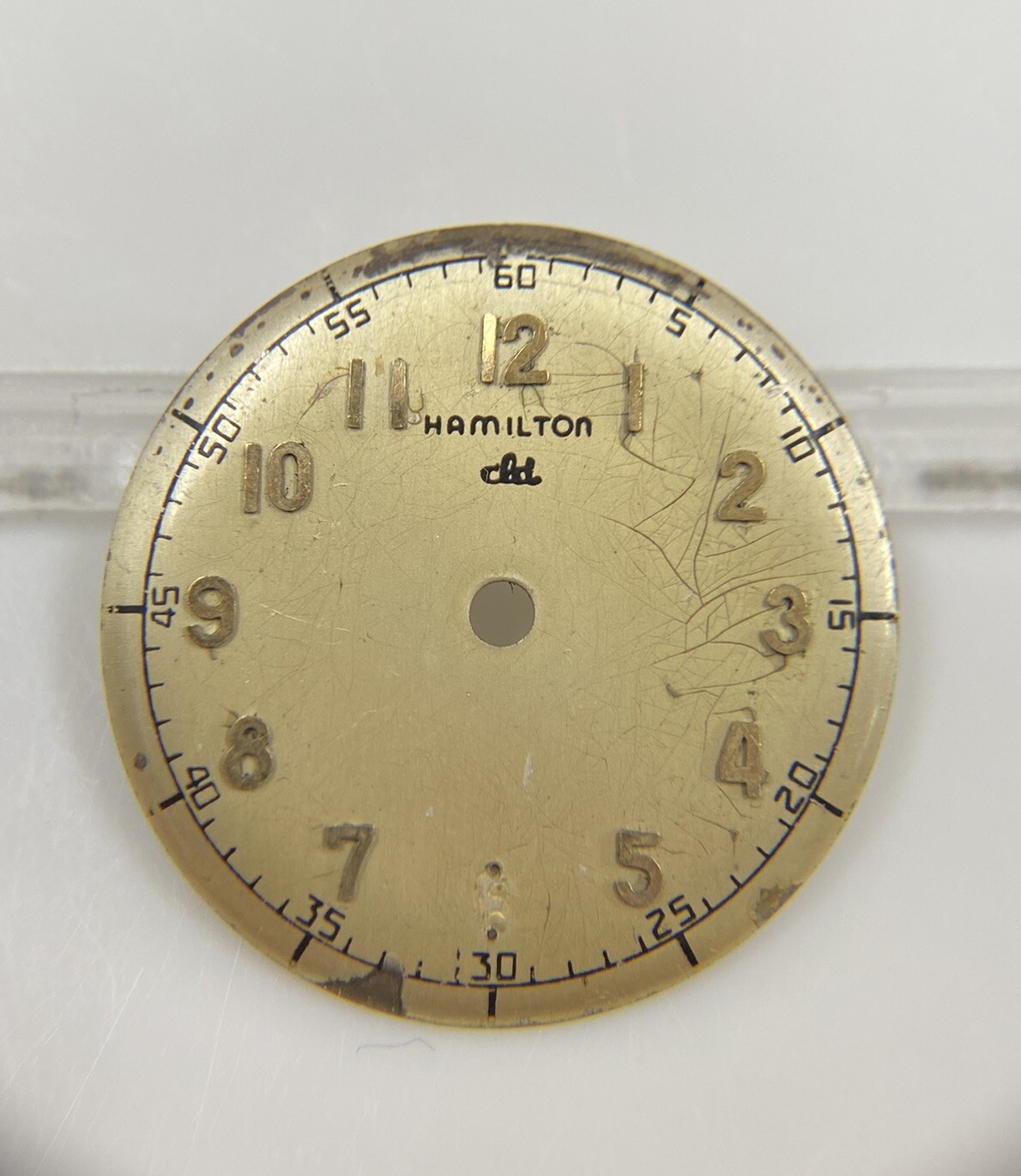 Original Vintage Hamilton Caliber 748 25mm Dial