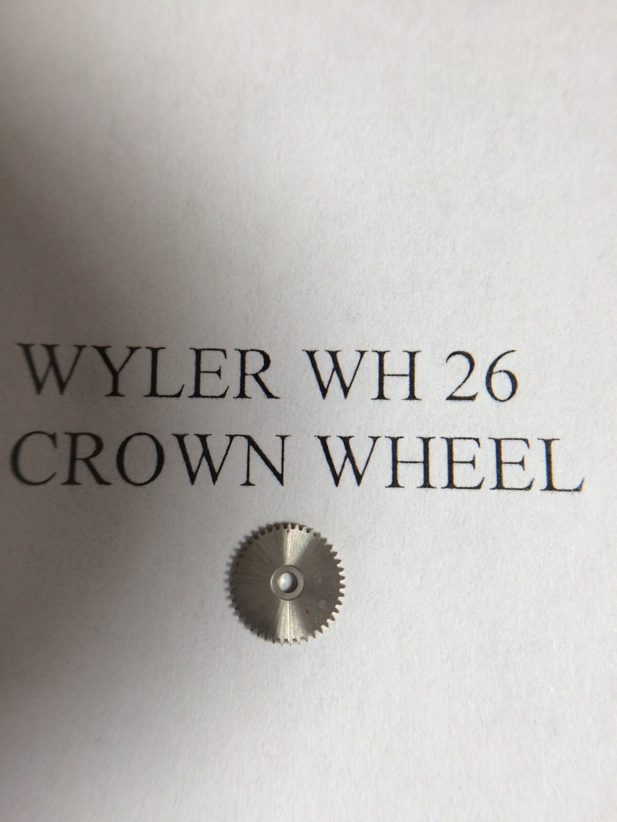 Wyler miscellaneous watch parts. See drop down menu.