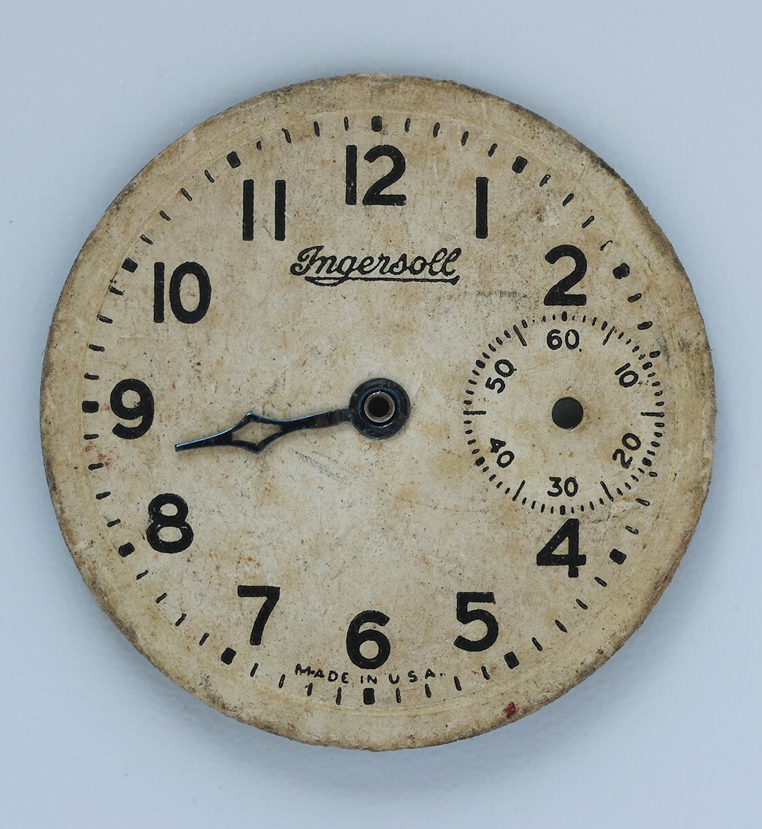 Vintage Ingersoll Eclipse Watch Dial 29.2mm Face USA Parts Repair Replacement