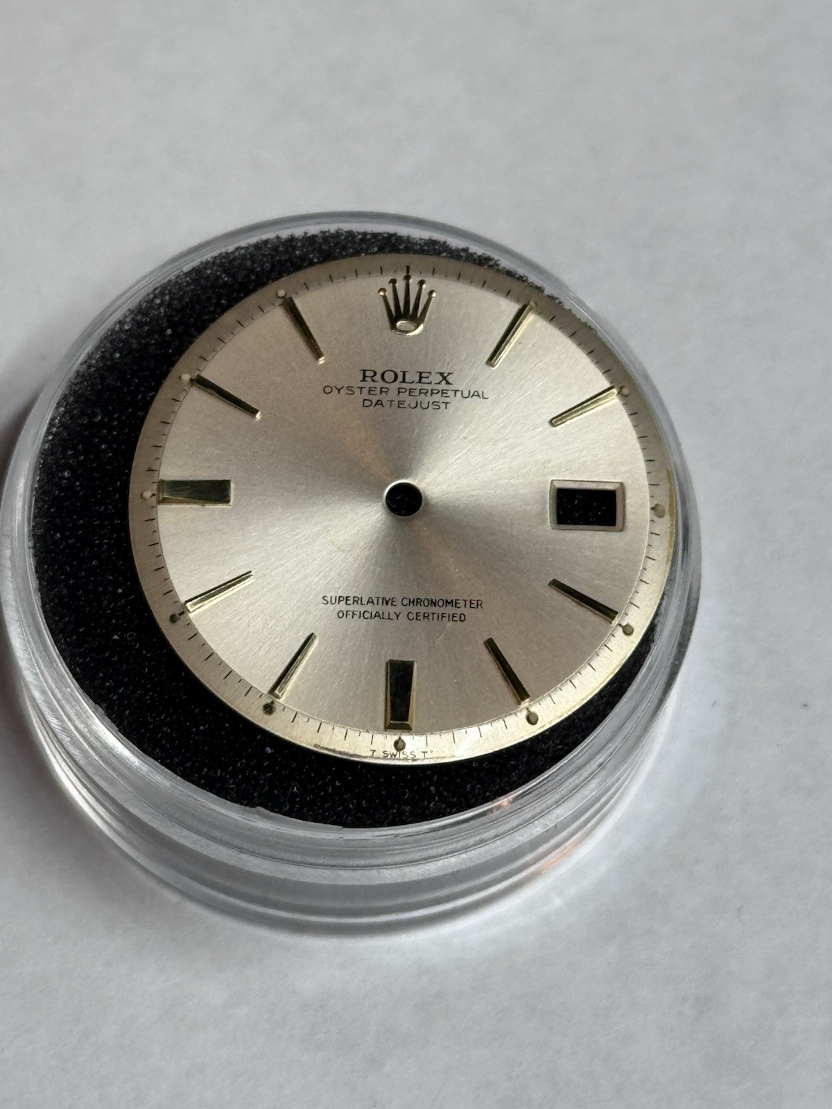Rolex Datejust 1600 1601 1603 Pie Pan Dial 36mm MINT Gold FAT BOY Markers Rare