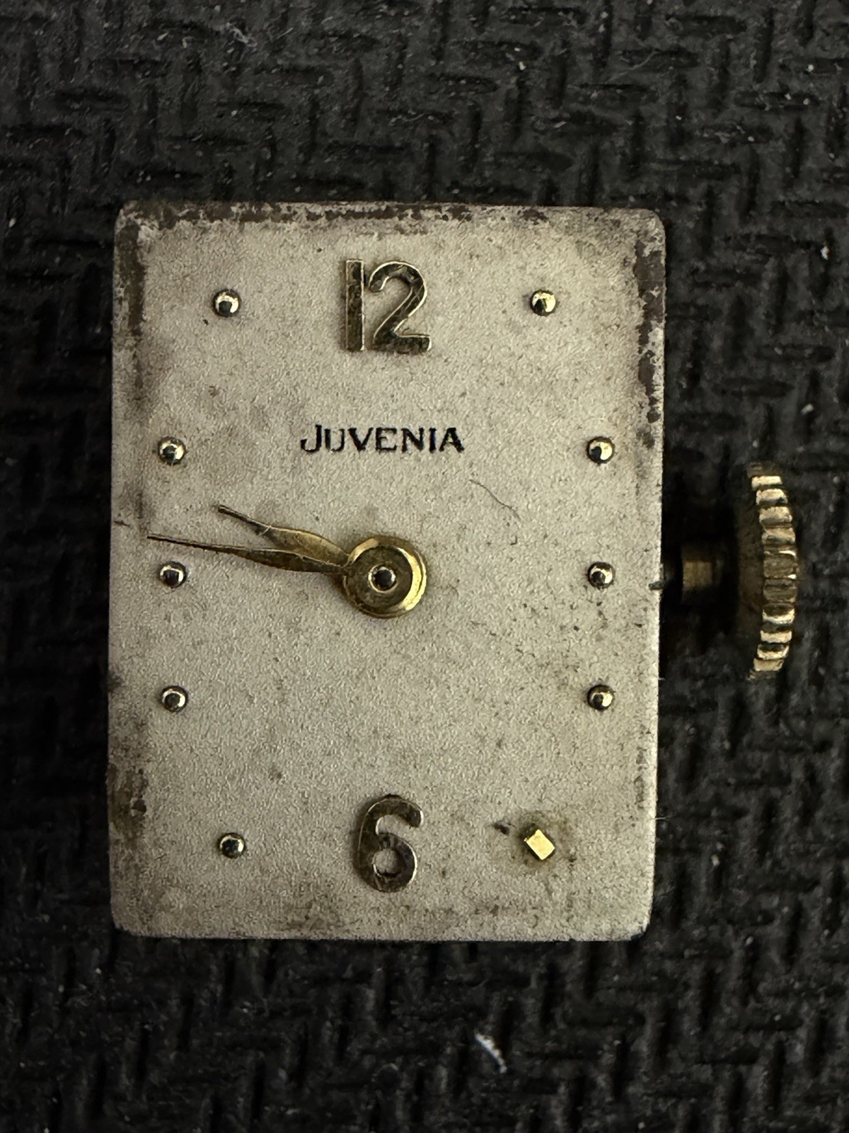 Vintage Juvenia Tank Ladies Movement 17J Not Running Missing Hand