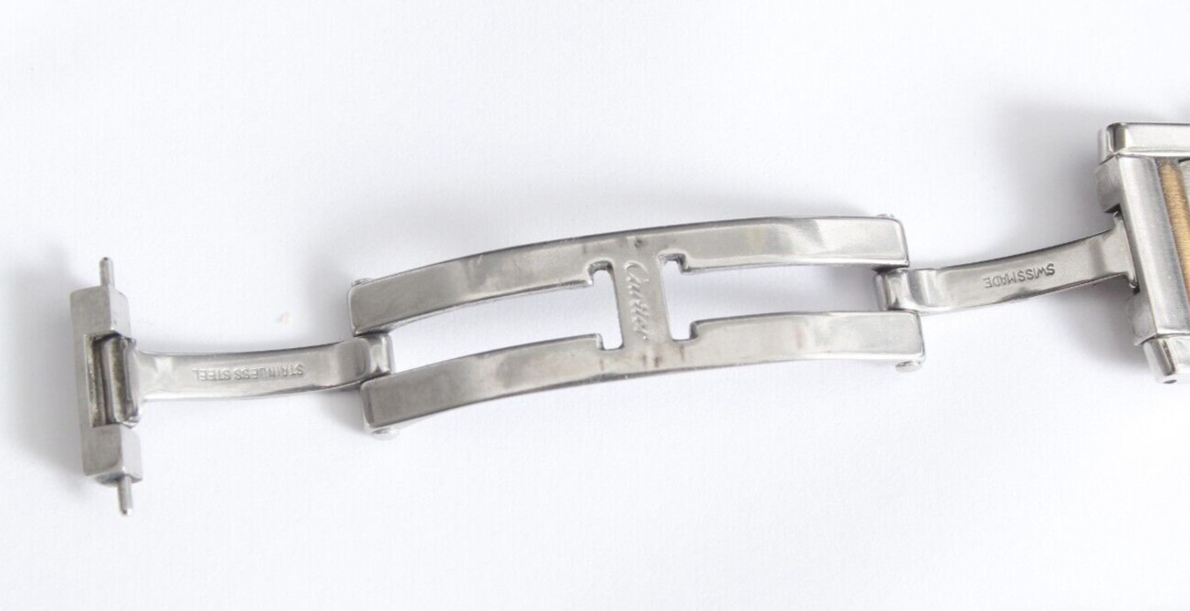 Cartier Large Size 2-Tone Tank Francaise Case,Buckle/Bracelet Missing Back/Mvt.