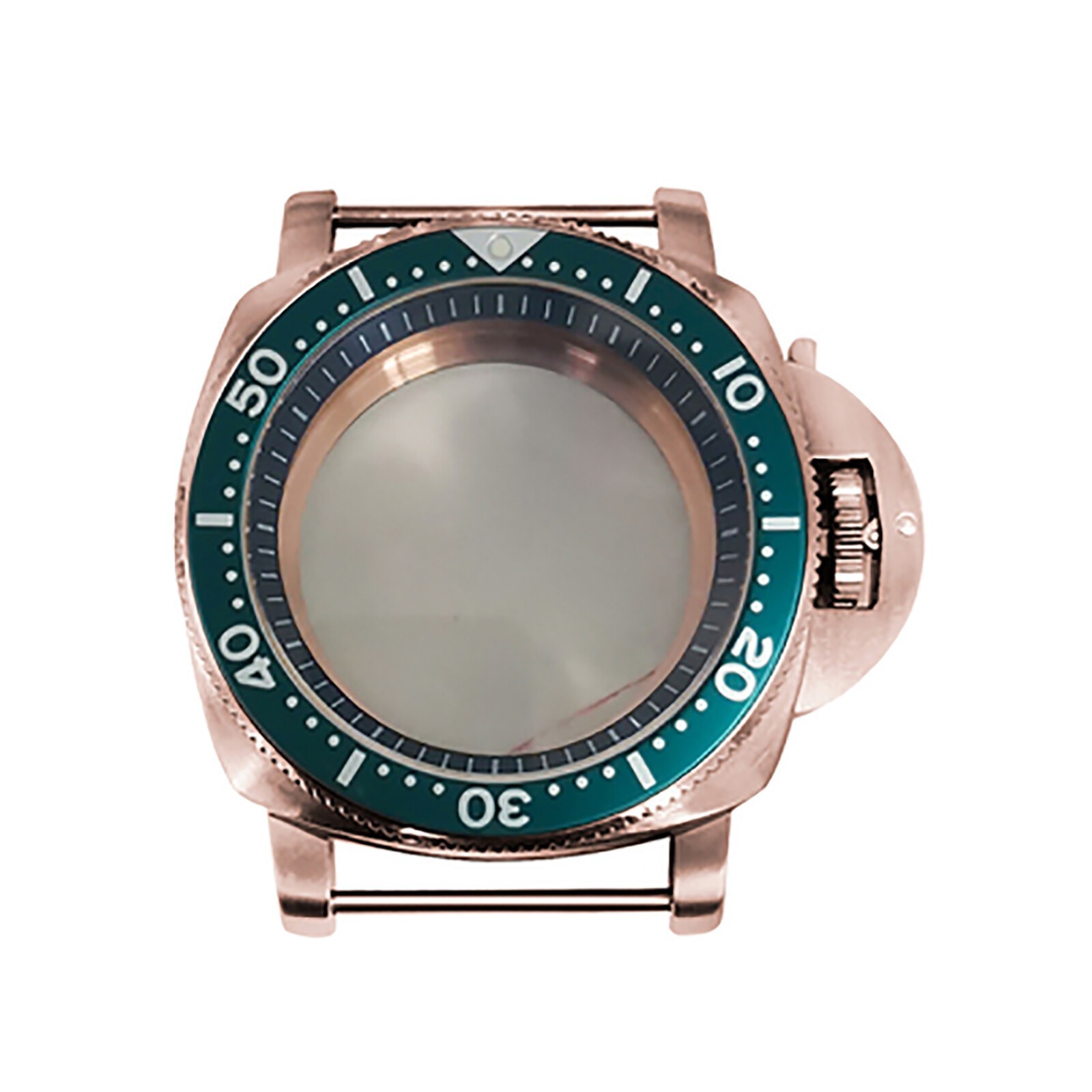 42mm PVD Rose Gold Stainless Steel Watch Case for NH35/NH36 Movement Accessories