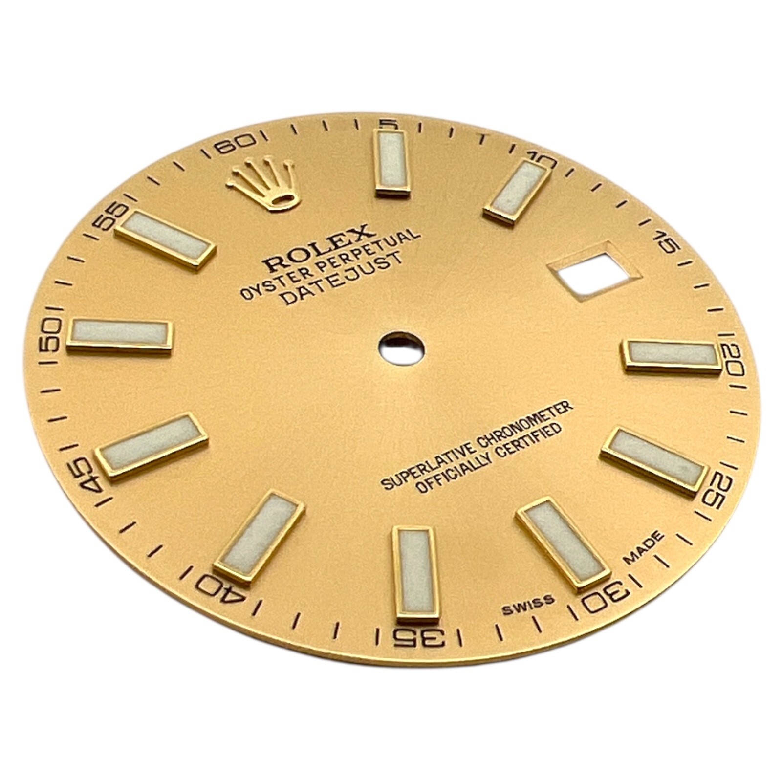 Genuine Rolex Oyster Perpetual Datejust 41mm Dial Champagne Gold 116333