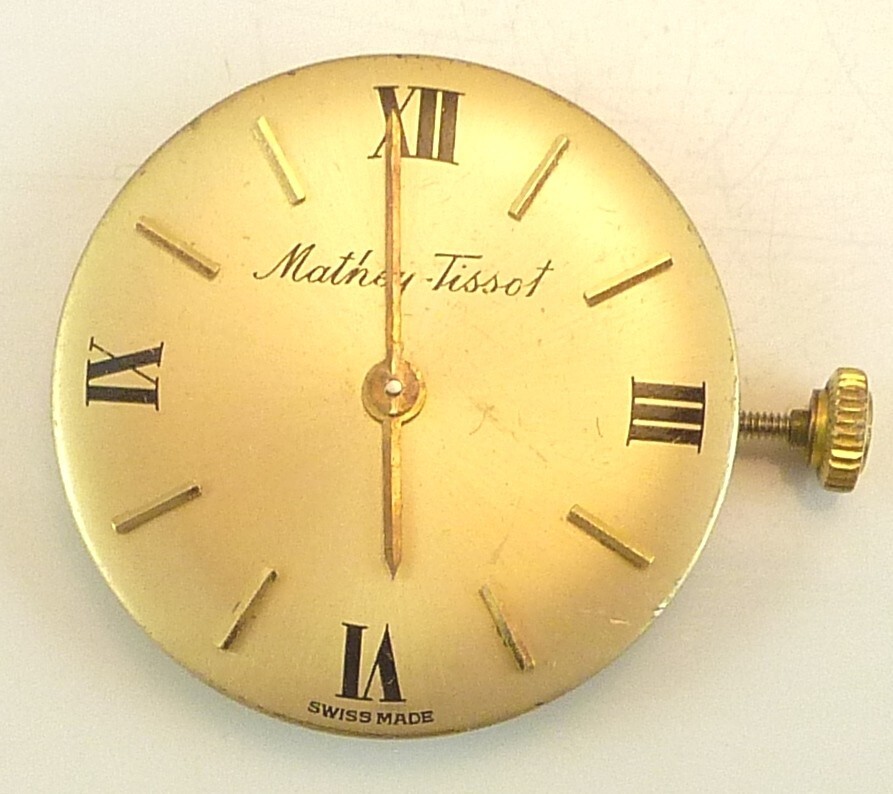 Mathey Tissot 17 Jewel 17mm Mechanical Wristwatch Movement – Parts / Repair