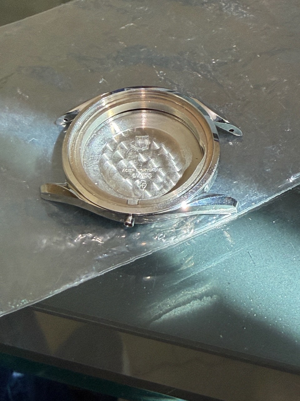 Universal Geneve Huguenin Freres Polerouter Electric watch case ref 860100.01