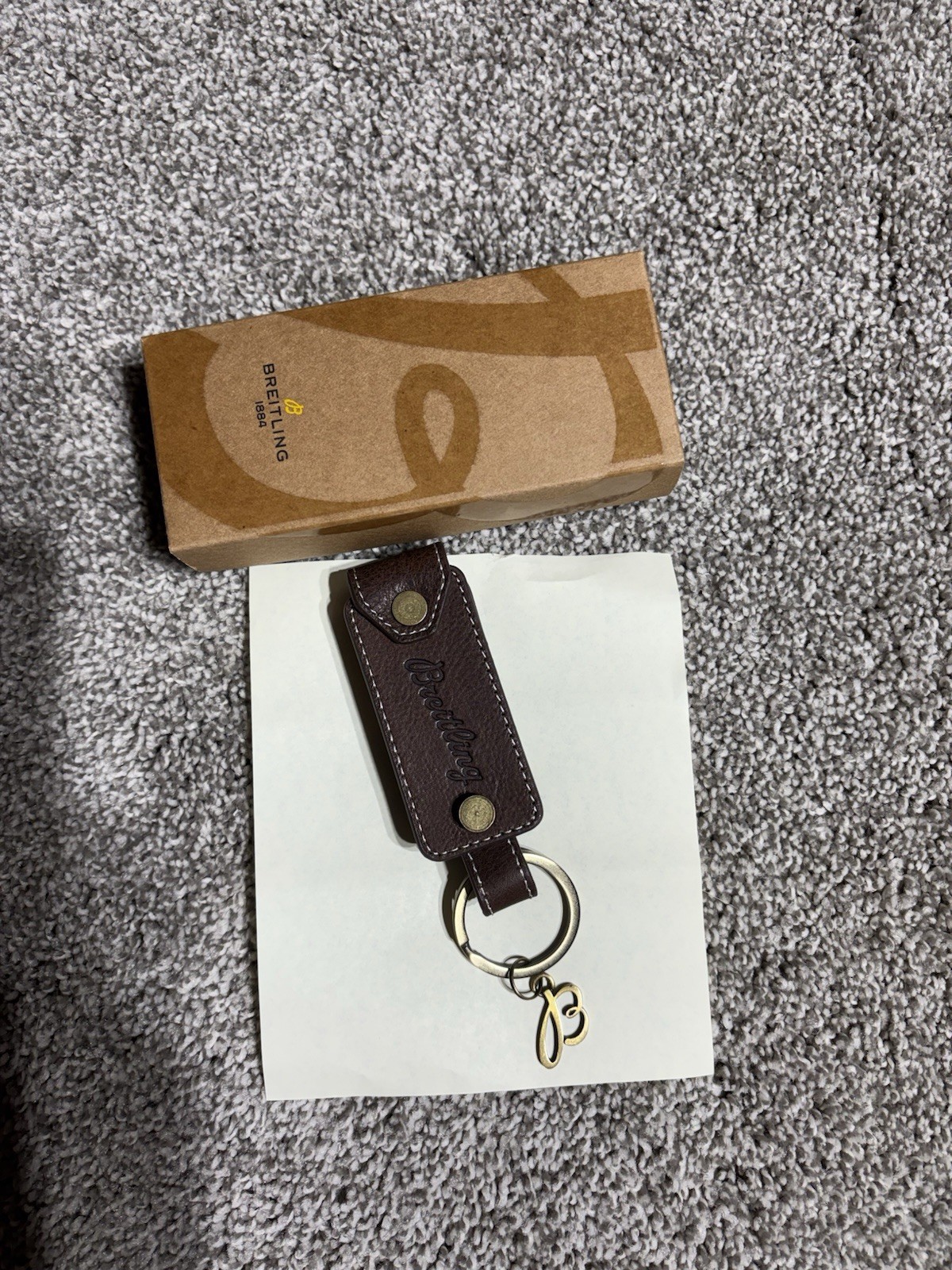 Breitling Leather Key Ring Fob
