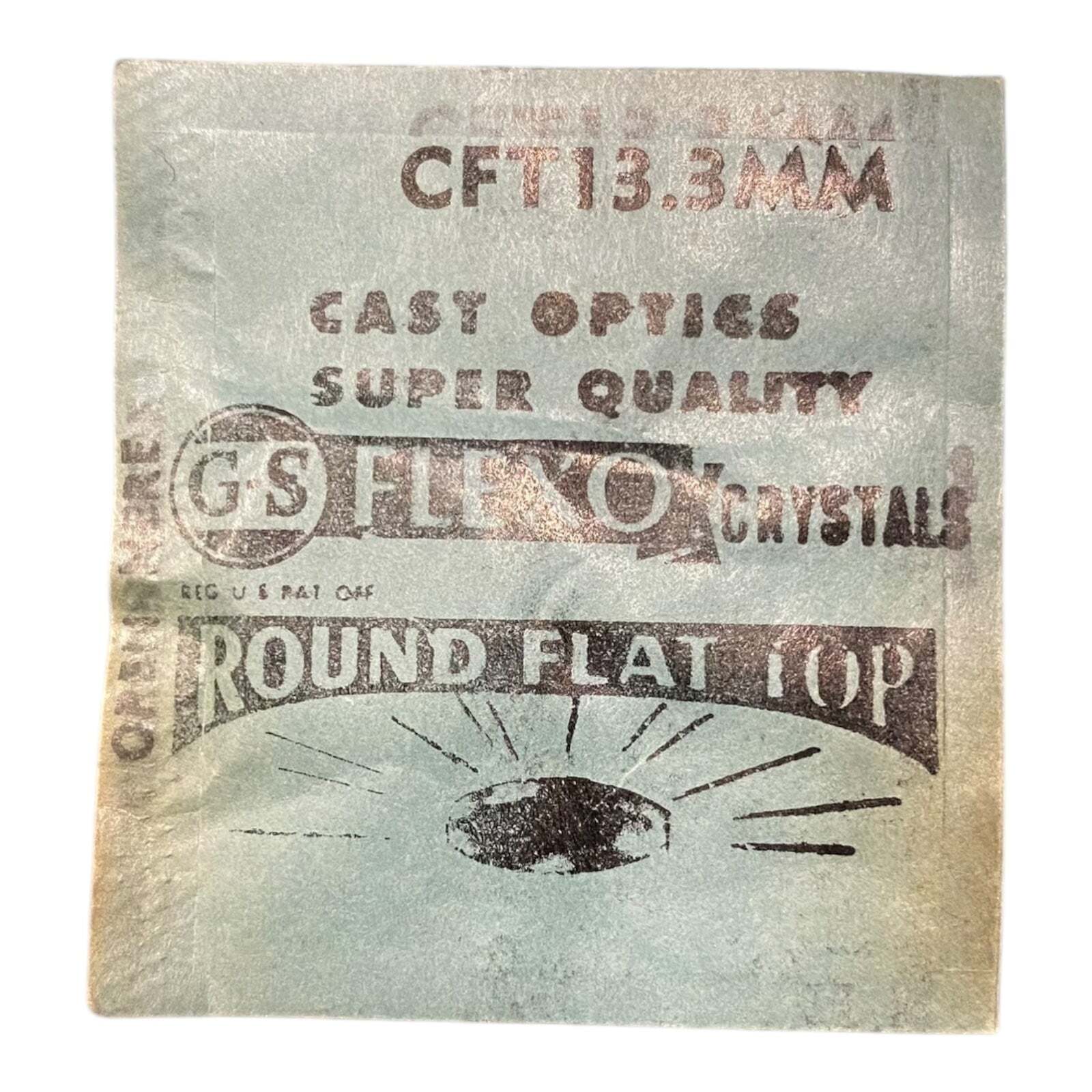 Germanow-Simon Mach (GS) CFT13.3MM Watch Crystal 13.3mm NOS Part Flexo
