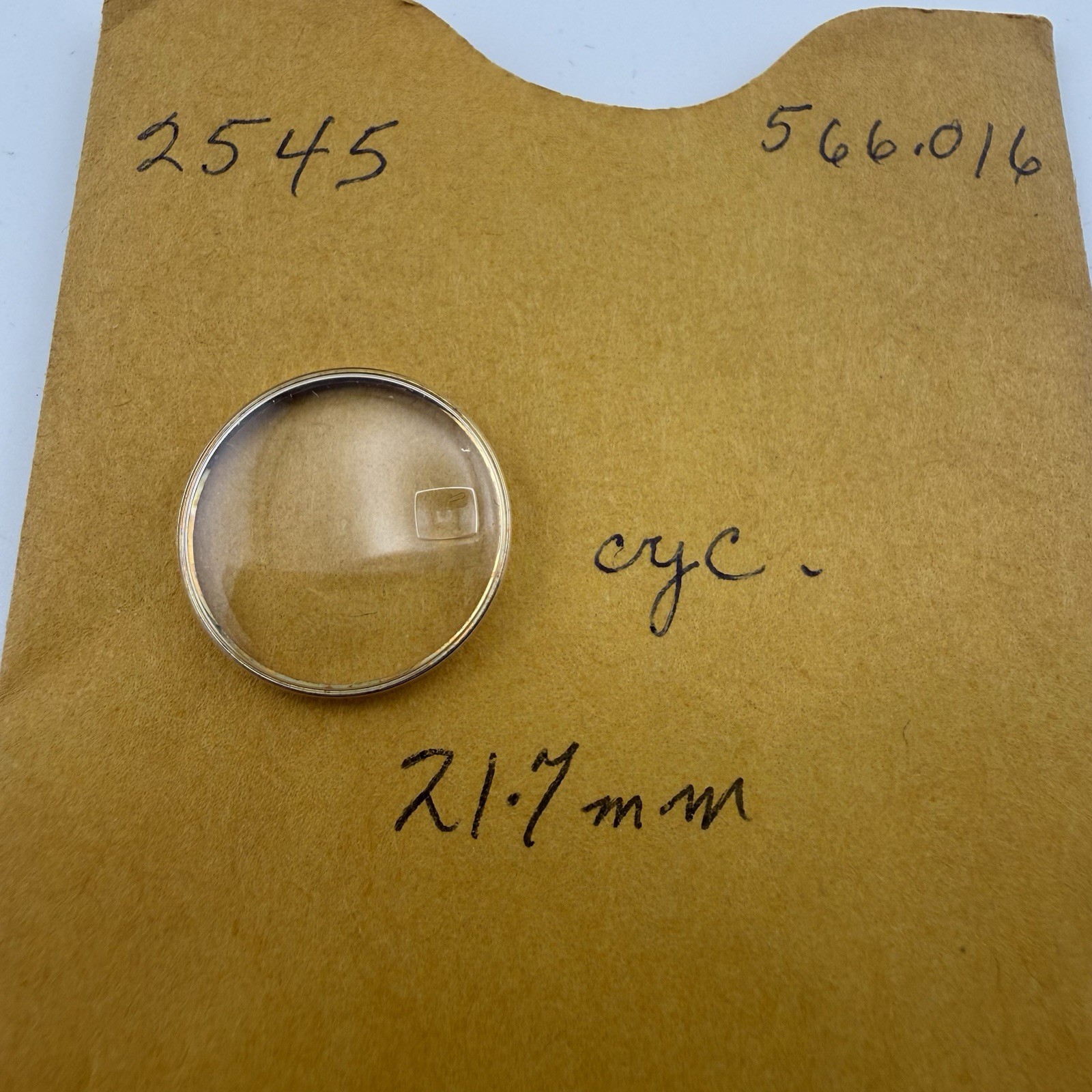 Genuine Omega 21.7mm Crystal 2545 Watch Part Yellow Tension To Fit Ref 566.016