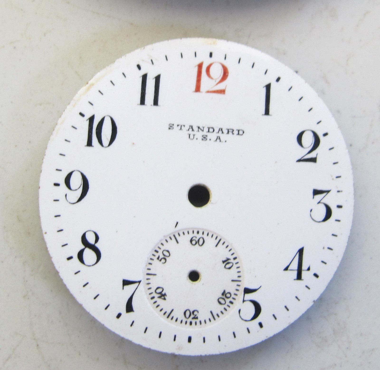 New York STANDARD Pocket Watch DIALS – Lot of 4 – Porcelain Enamel