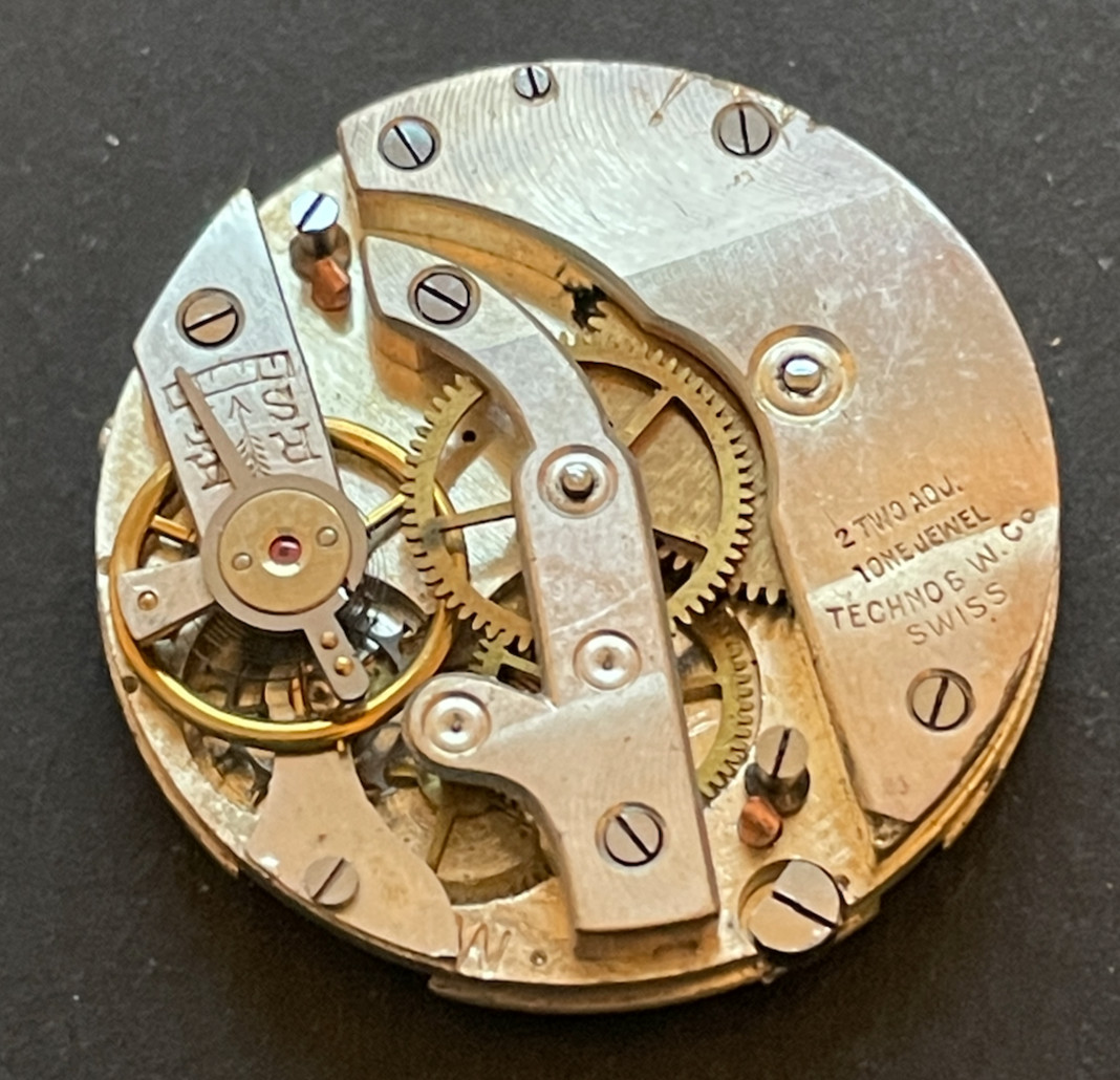 Antique Adele Technos Pendant Watch Movement Parts/Repair 1j Swiss