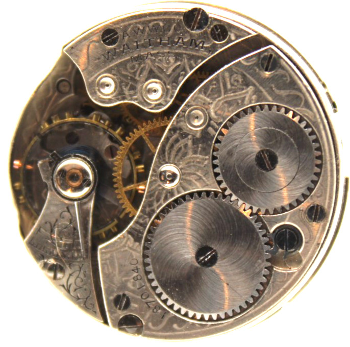1912 WALTHAM POCKET WATCH MOVEMENT 18701840 GRADE: 161 0s 7j (GO2)