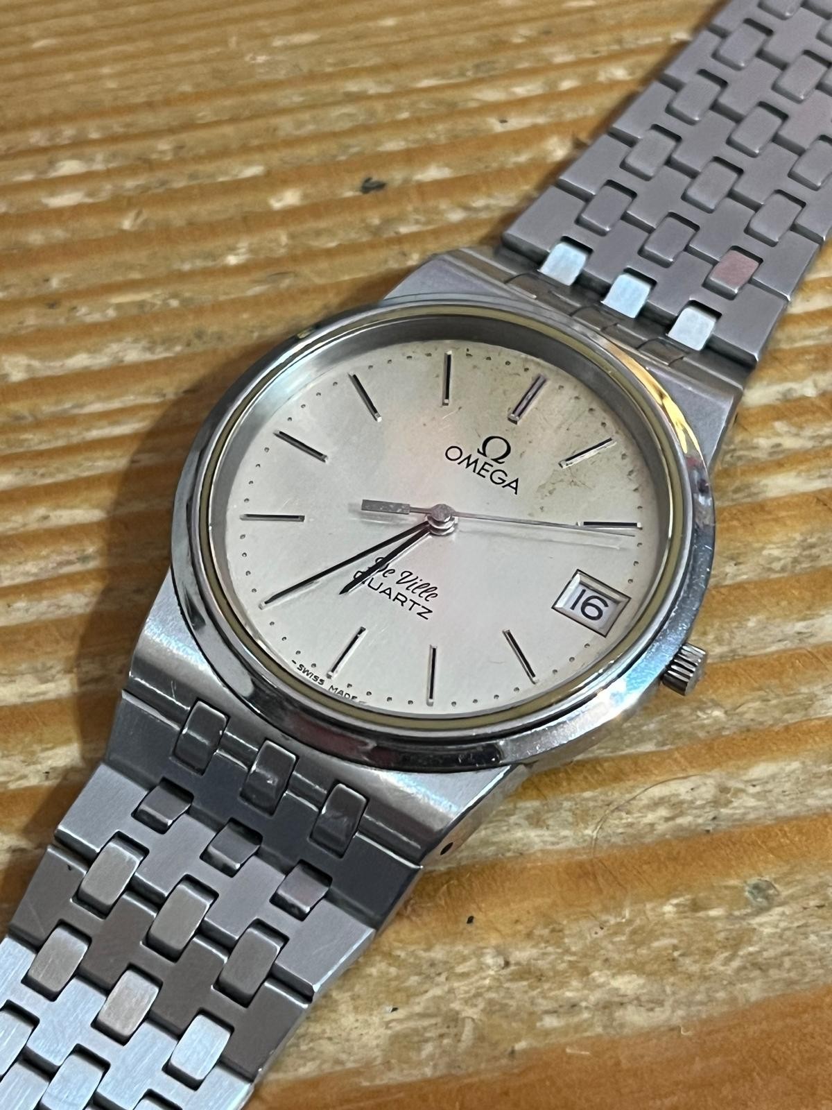 Vintage Omega De Ville, Spares/Repairs, Date, Original Bracelet/Clasp/Crown-1979