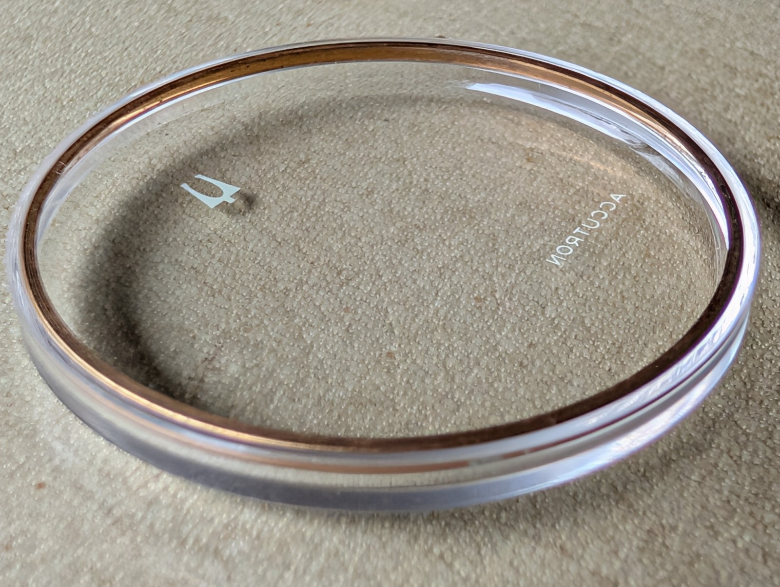 Vintage 1960/70’s Bulova Accutron 1271-AYS Crystal For Spaceview 2531 Cases