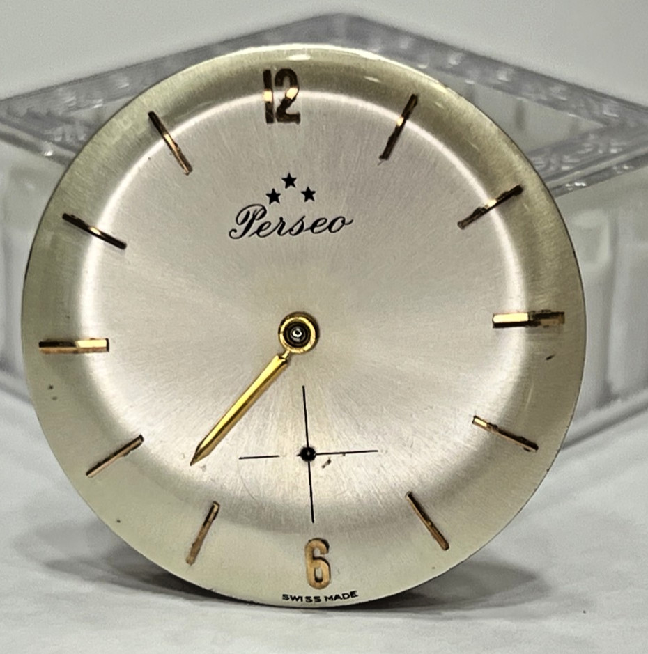 Manual Cal.678 Movement & Dial Perseo Swiss Made Selling For Parts