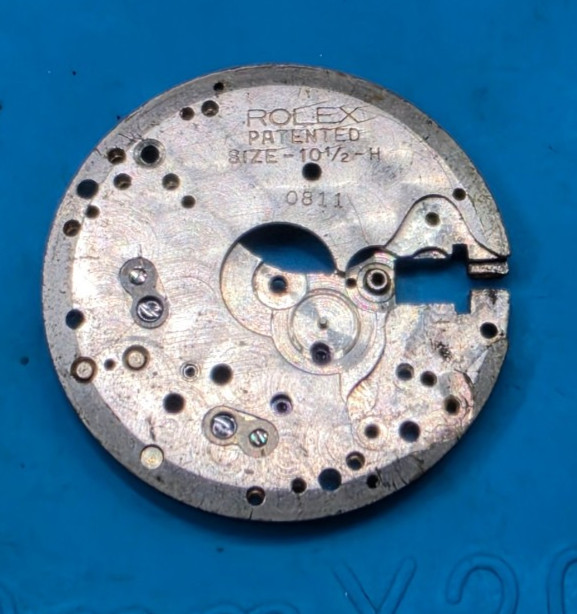 GENUINE MAIN PLATE FOR ROLEX WRIST WATCH CALIBER 10 1/2 H