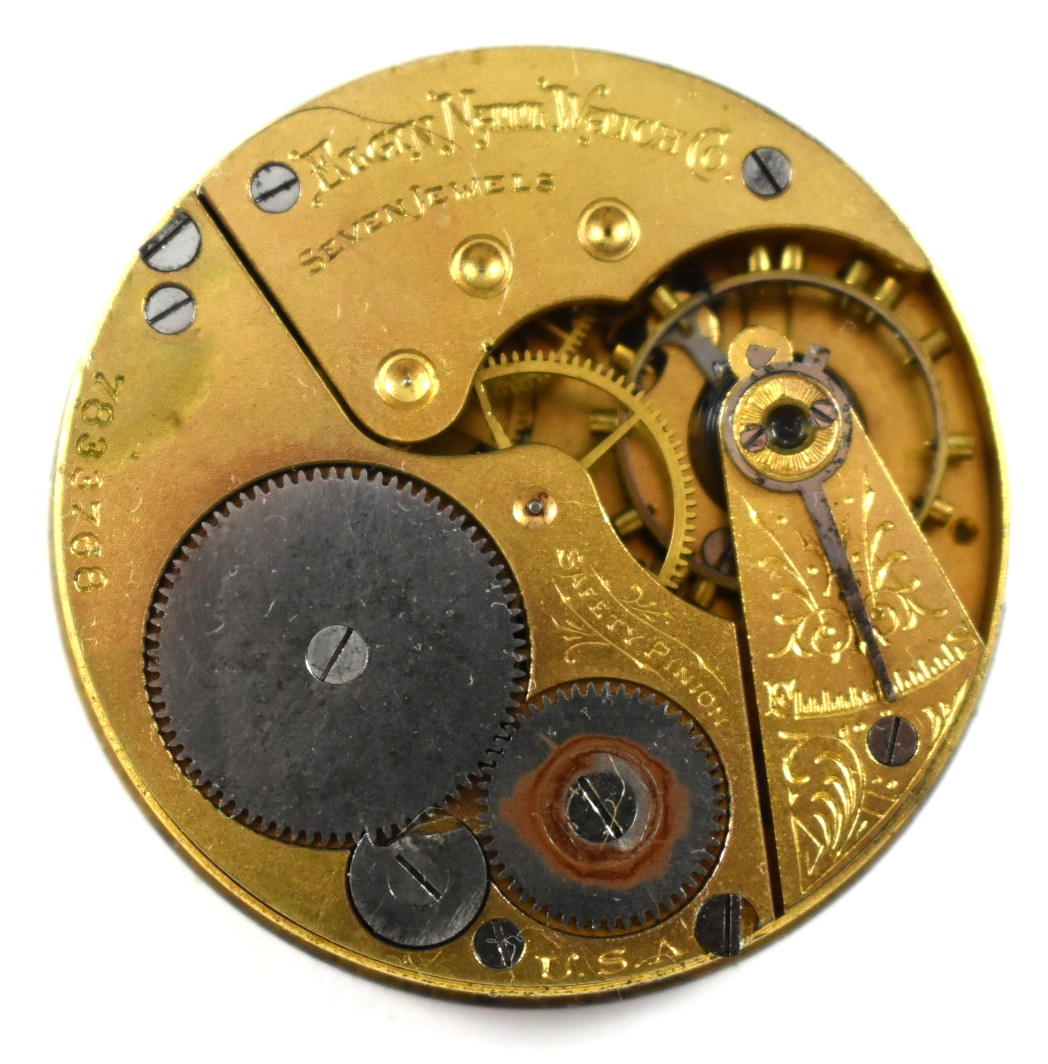 Vintage Elgin Grade 157 16s 7J OF Pocket Watch Movement lot.fb