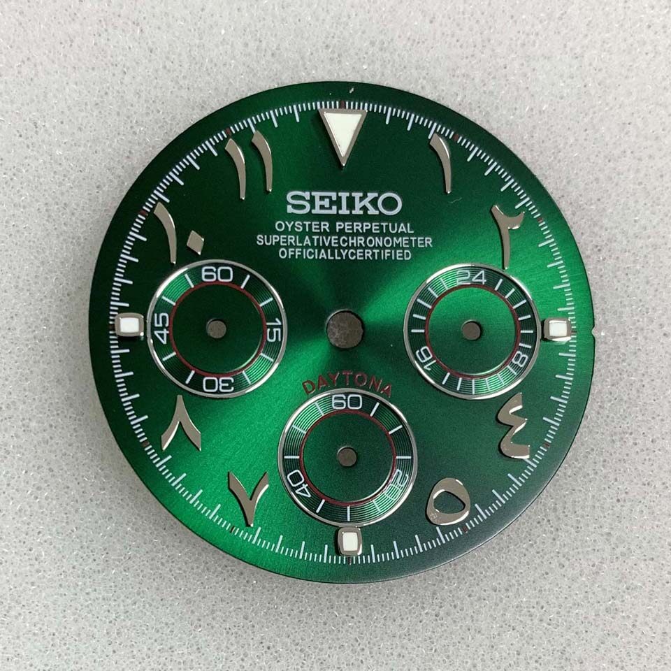 29.8mm Sun Pattern Roman Watch Dial No Luminous for VK63 Movement Watch Parts