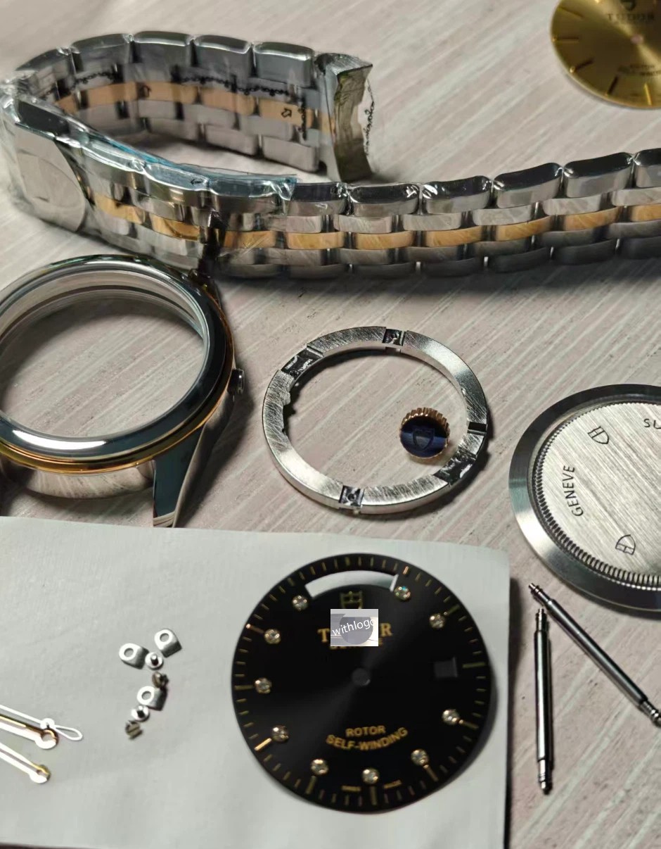 DIY 39mm Stainless Steel Watch Case With Band Kit for M56003 2834 2836 2846 2879