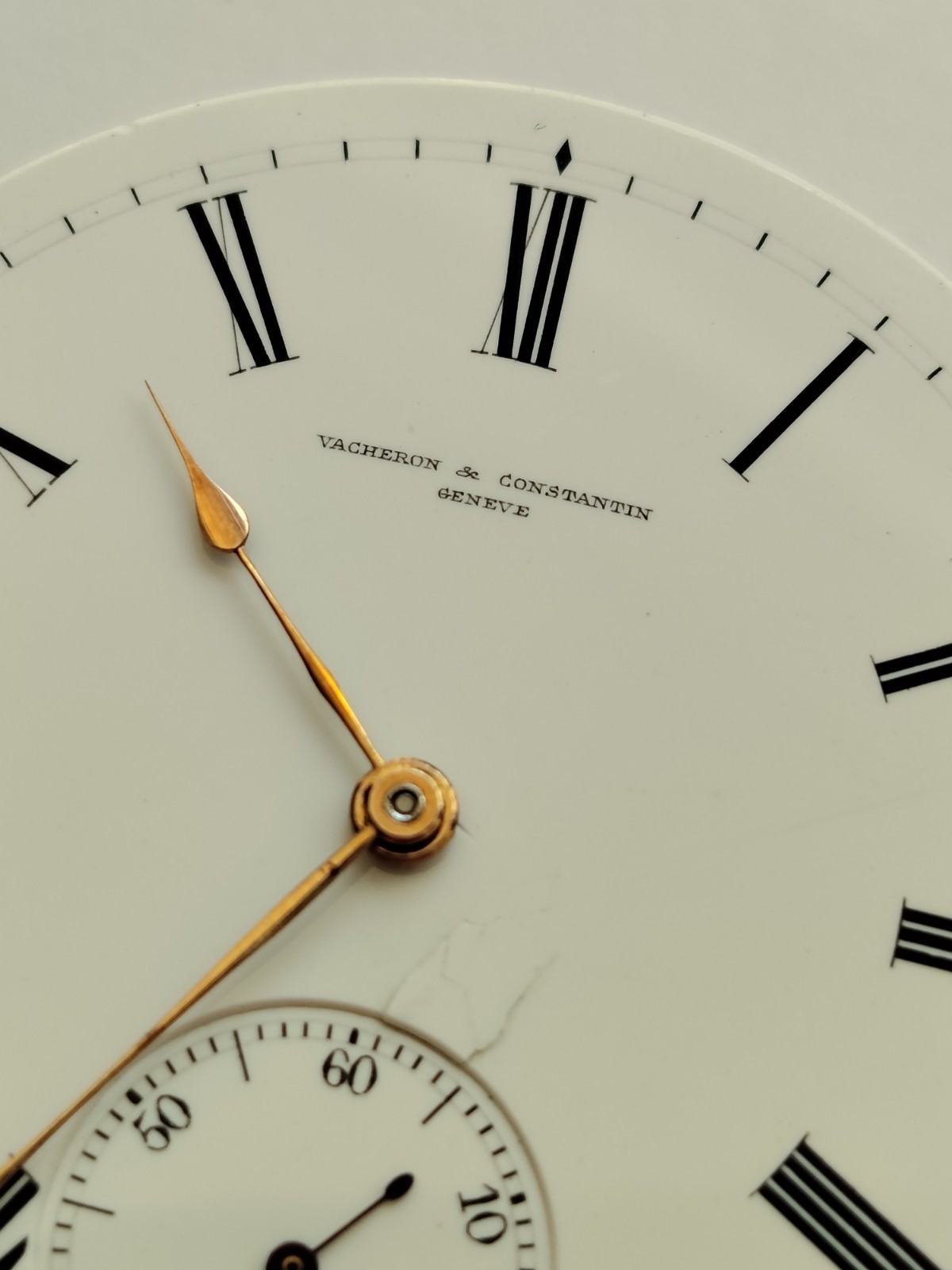 Perfect Vacheron Constantin pocket watch movement – Working. (R-2593)