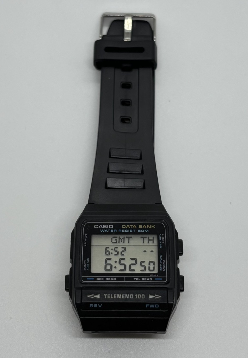 VINTAGE CASIO DATABANK TELEMEMO 100 REF 696 DBX-101W WRISTWATCH