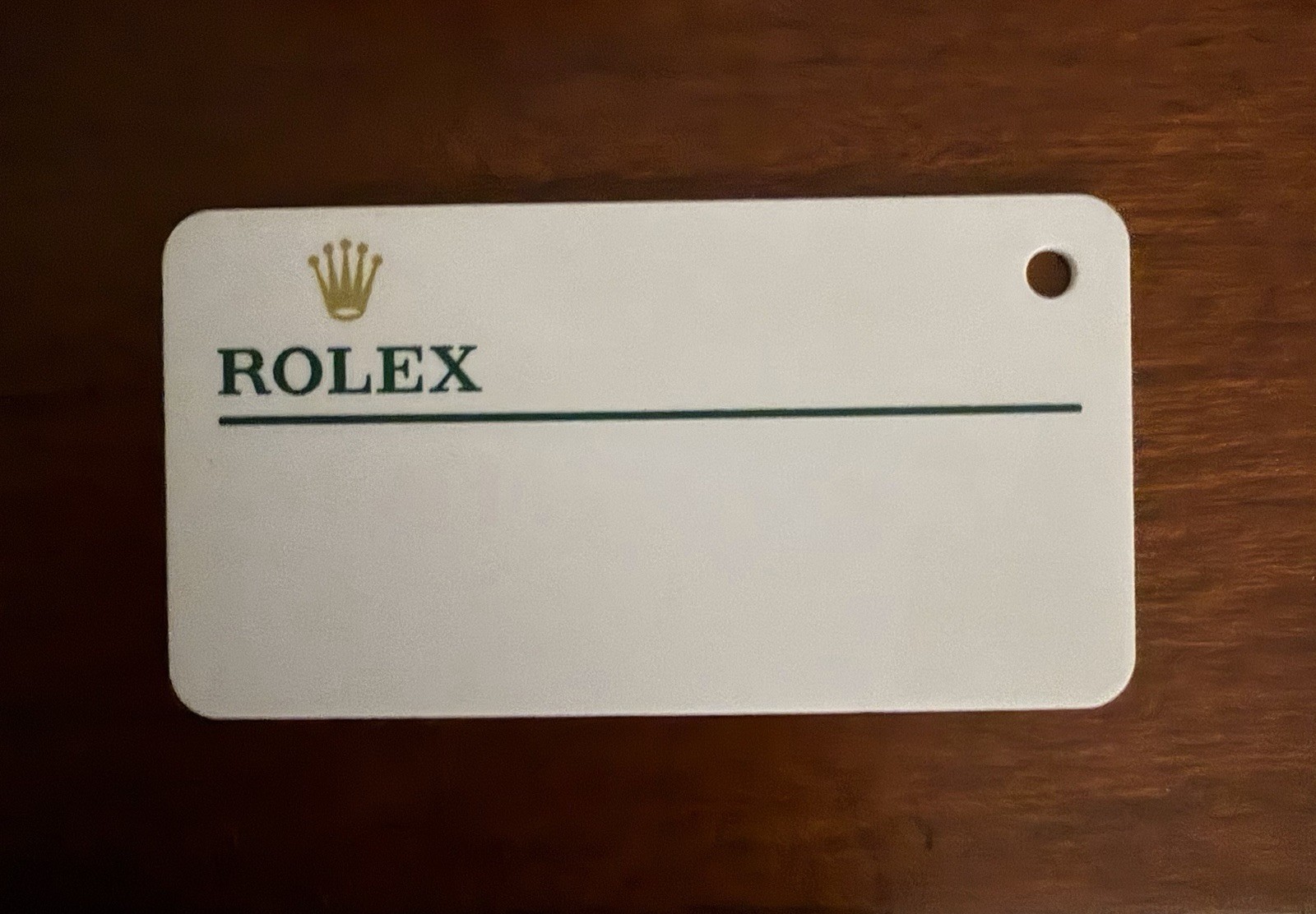 100% Authentic Rolex White Hang Tag For 116334-0005