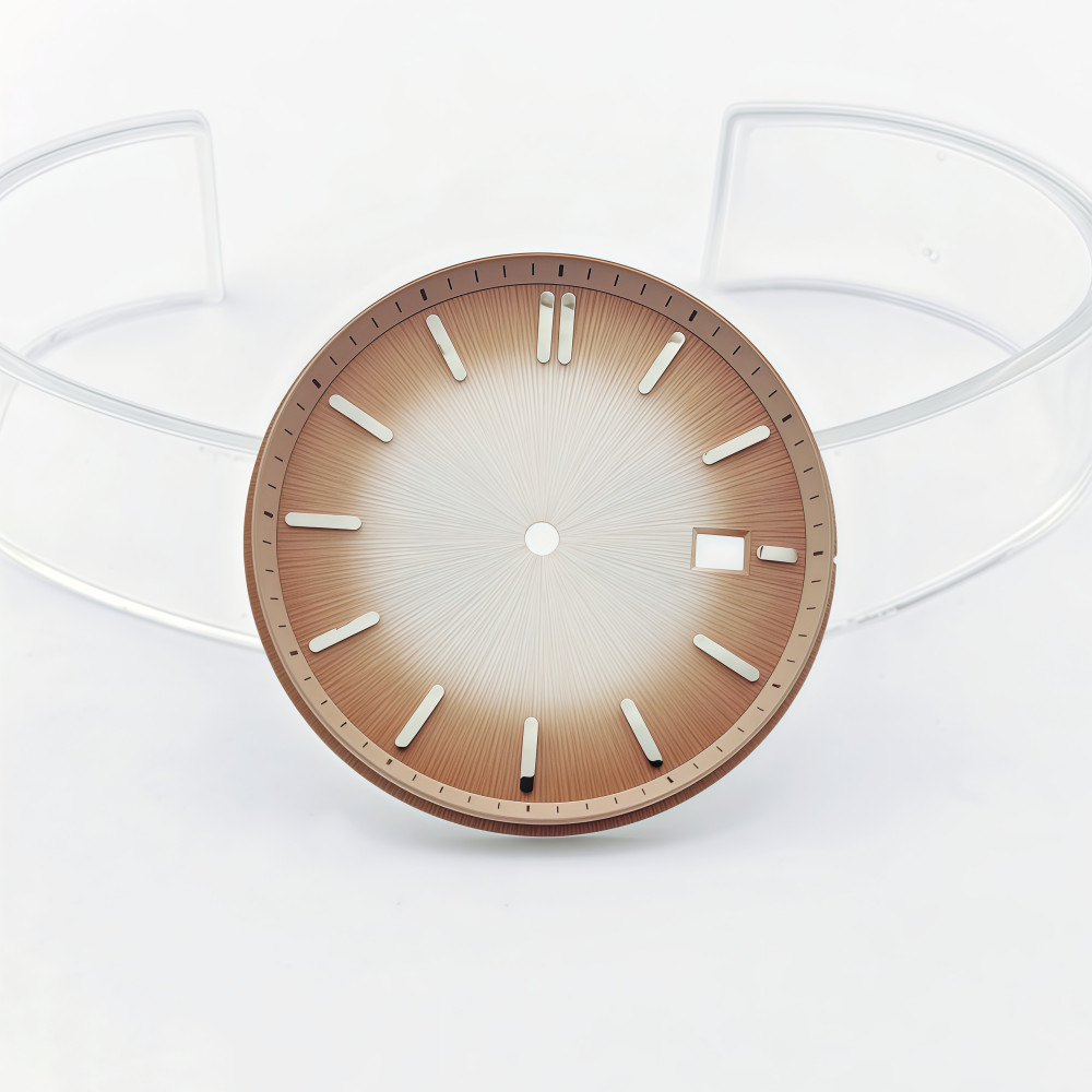 29mm/35mm dial with a brushed finish for NH35 mechanical watch conversion kits