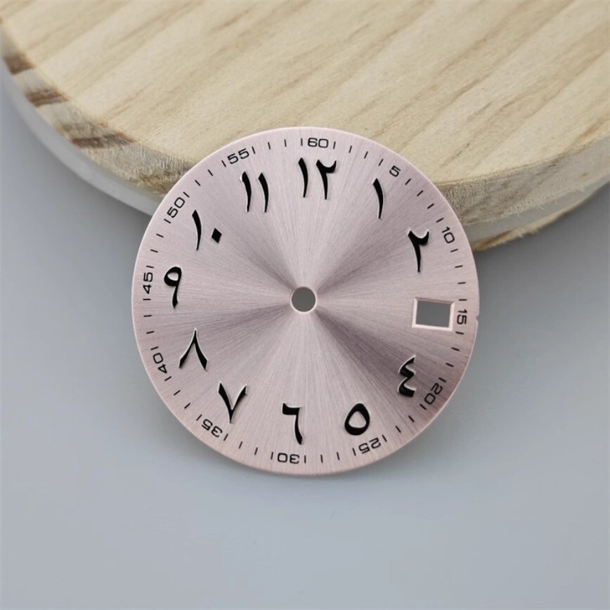 28.5mm NH35 Dial Arabic Numerals Dial No Luminous Suitable for NH35/36 Movement