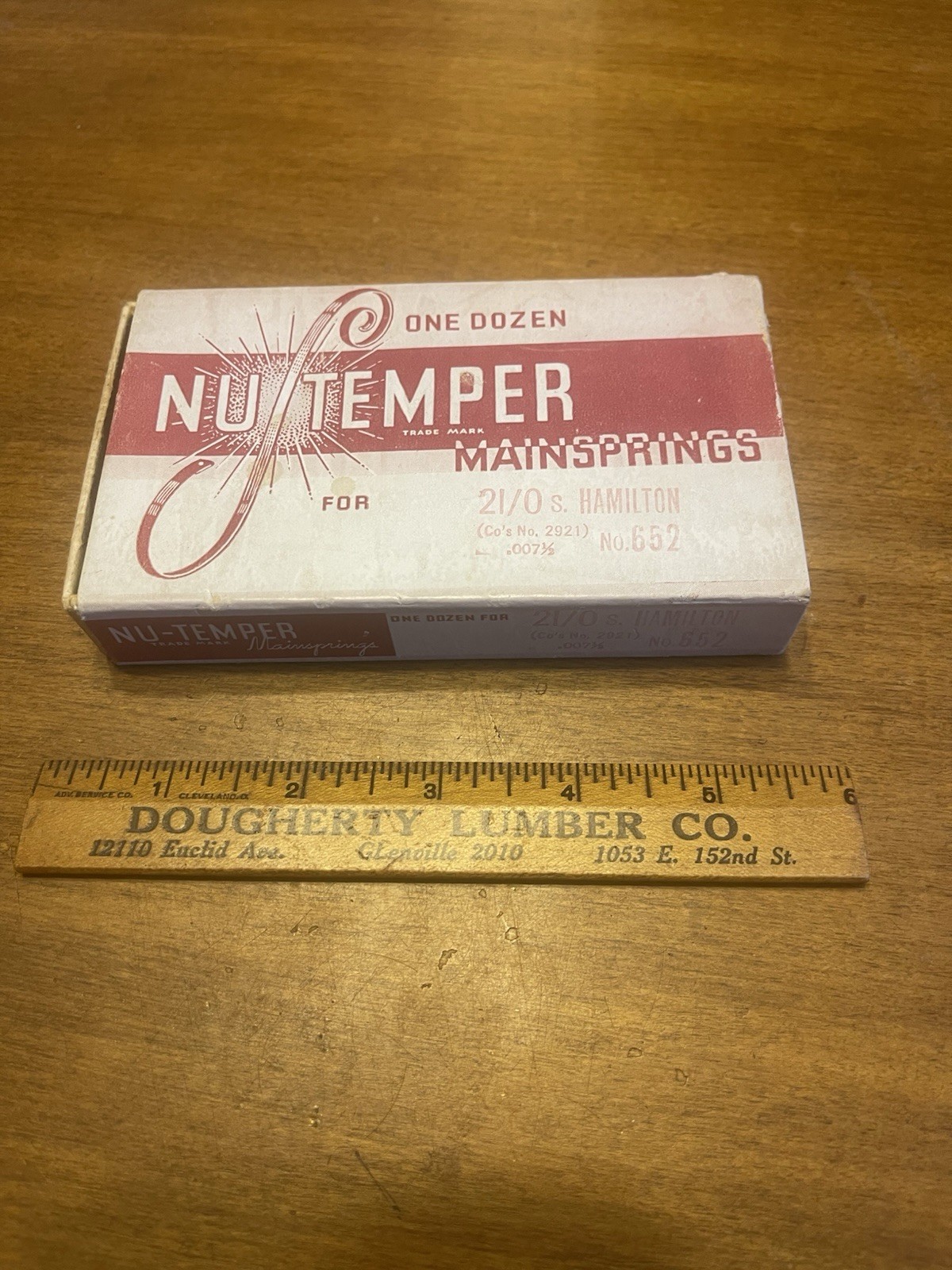 15 – Nu-Temper Mainsprings – NOS – #201 4 x 8-10 1/2 130 X 014-26.67