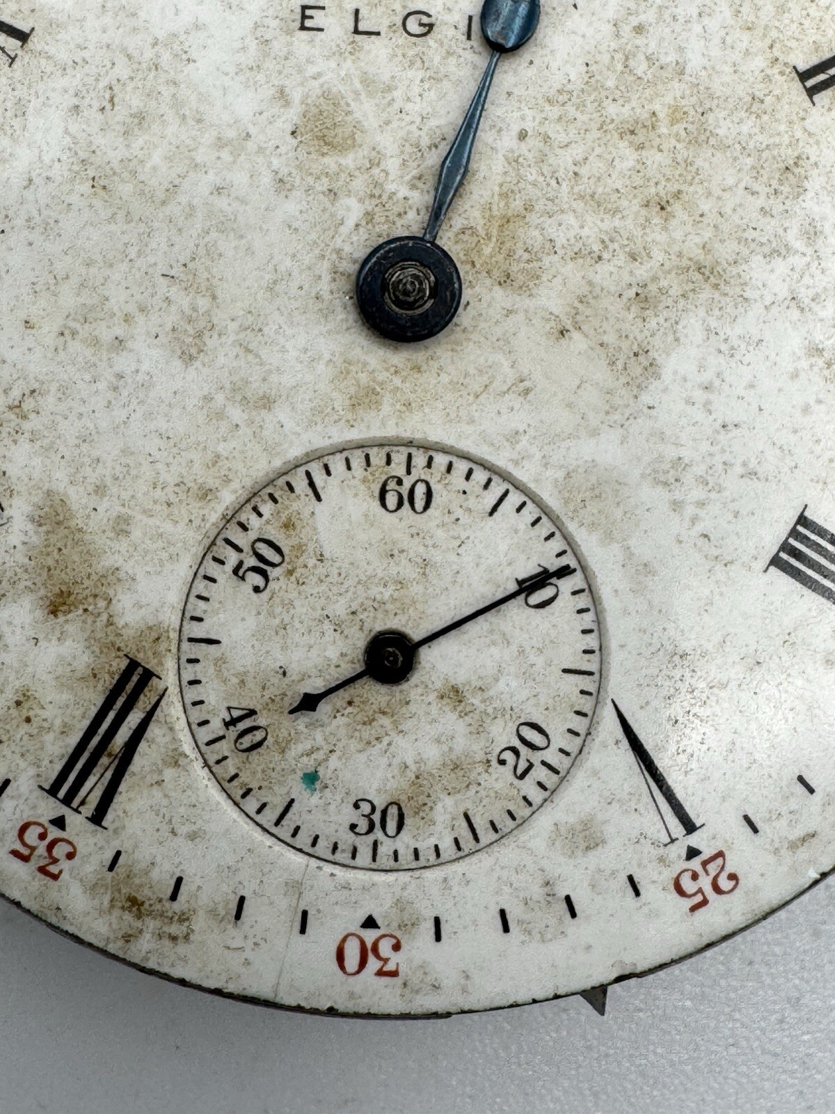 Vintage Elgin 16s 7J Grade 290 Pocket Watch Movement For Parts Or Repair