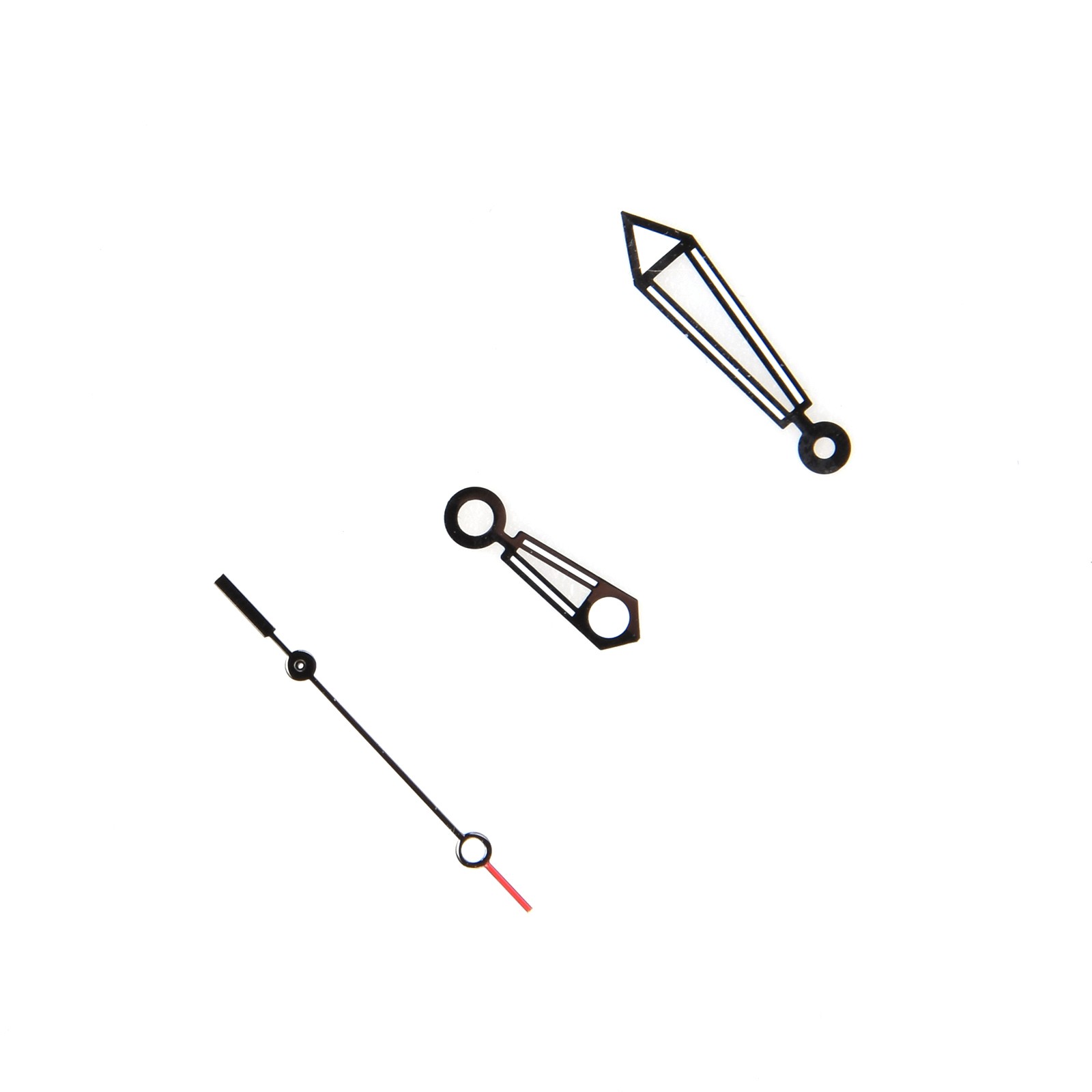 New Black Watch Hands Hour Minute Second Needles For ETA 2824-2 Watch Movement
