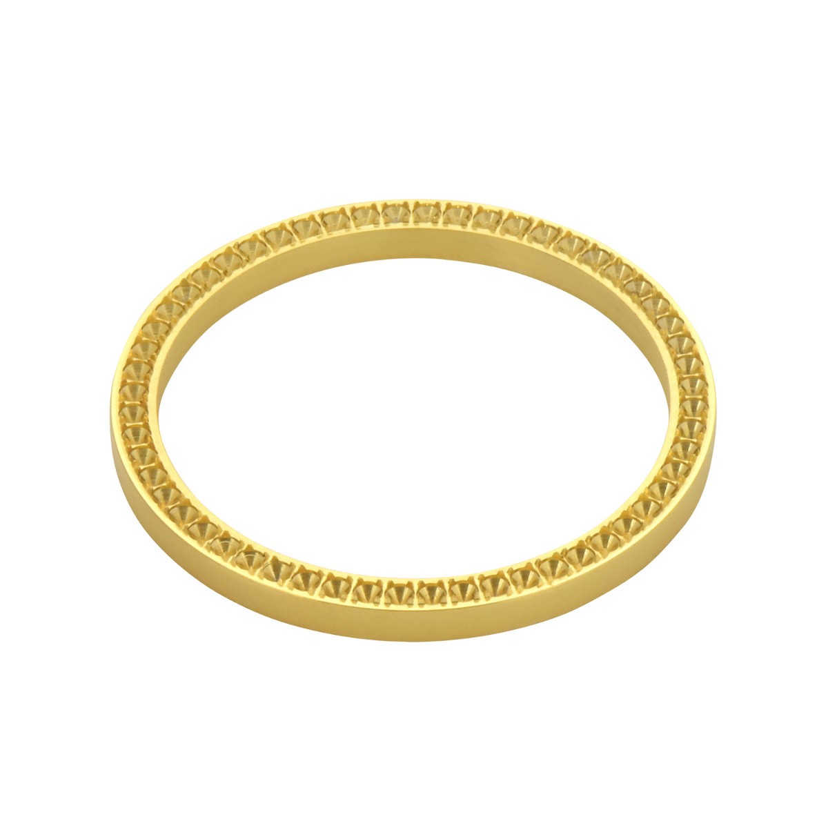 Gold Diamond Replacement Bezel For Rolex 36mm Case 0.07Ct 3Ct 1601 16200 1801