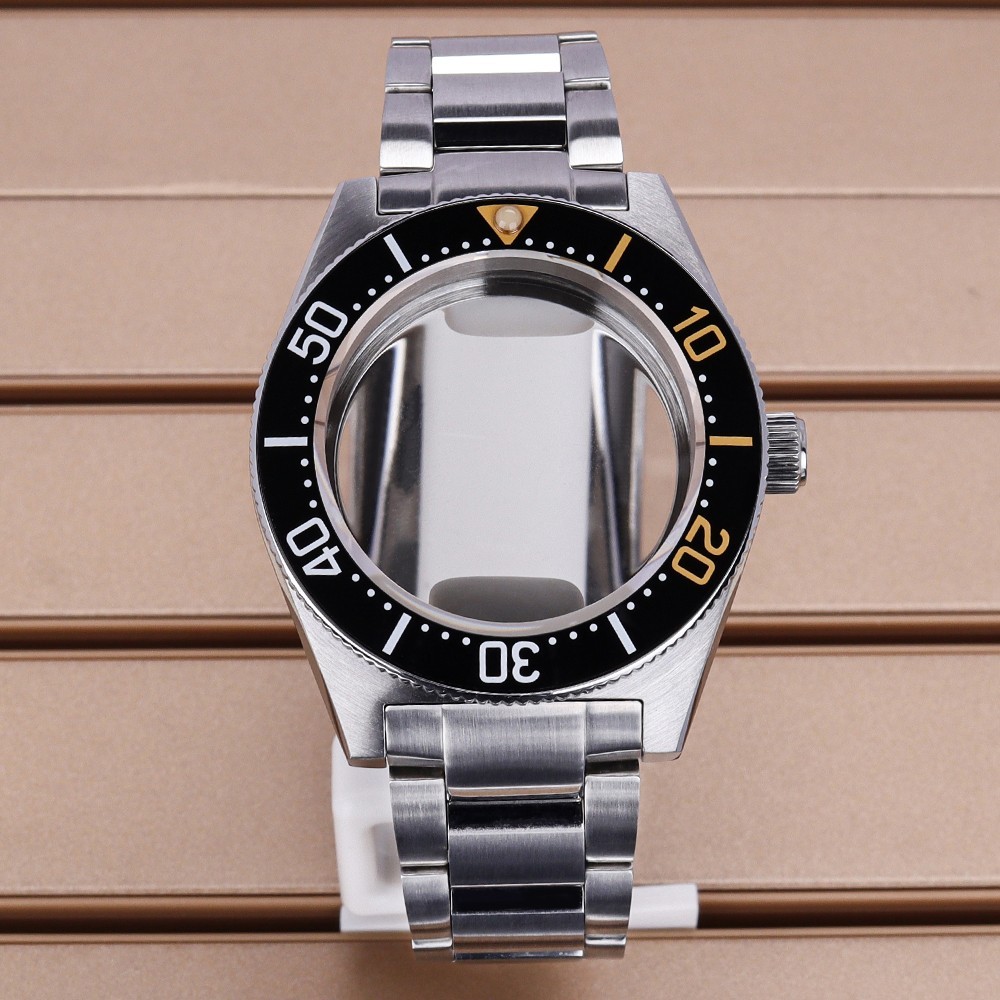 40.5mm NH35 Watch Case Wristband Modify 62MAS Mod Sapphire For Seiko NH35 36 38