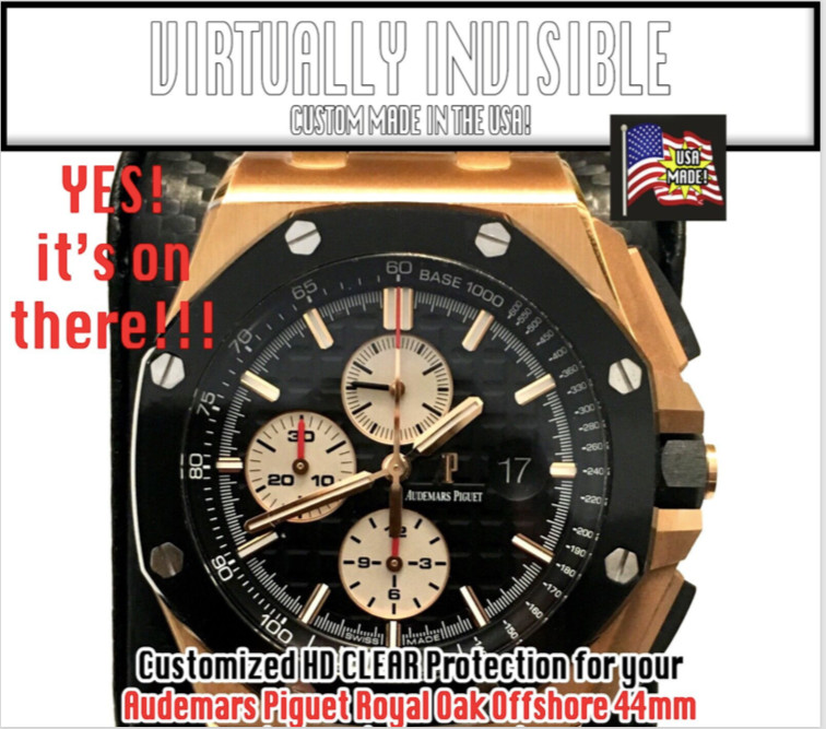For Audemars Piguet Royal Oak Offshore 44mm HD Clear Anti-Scratch Protection X2