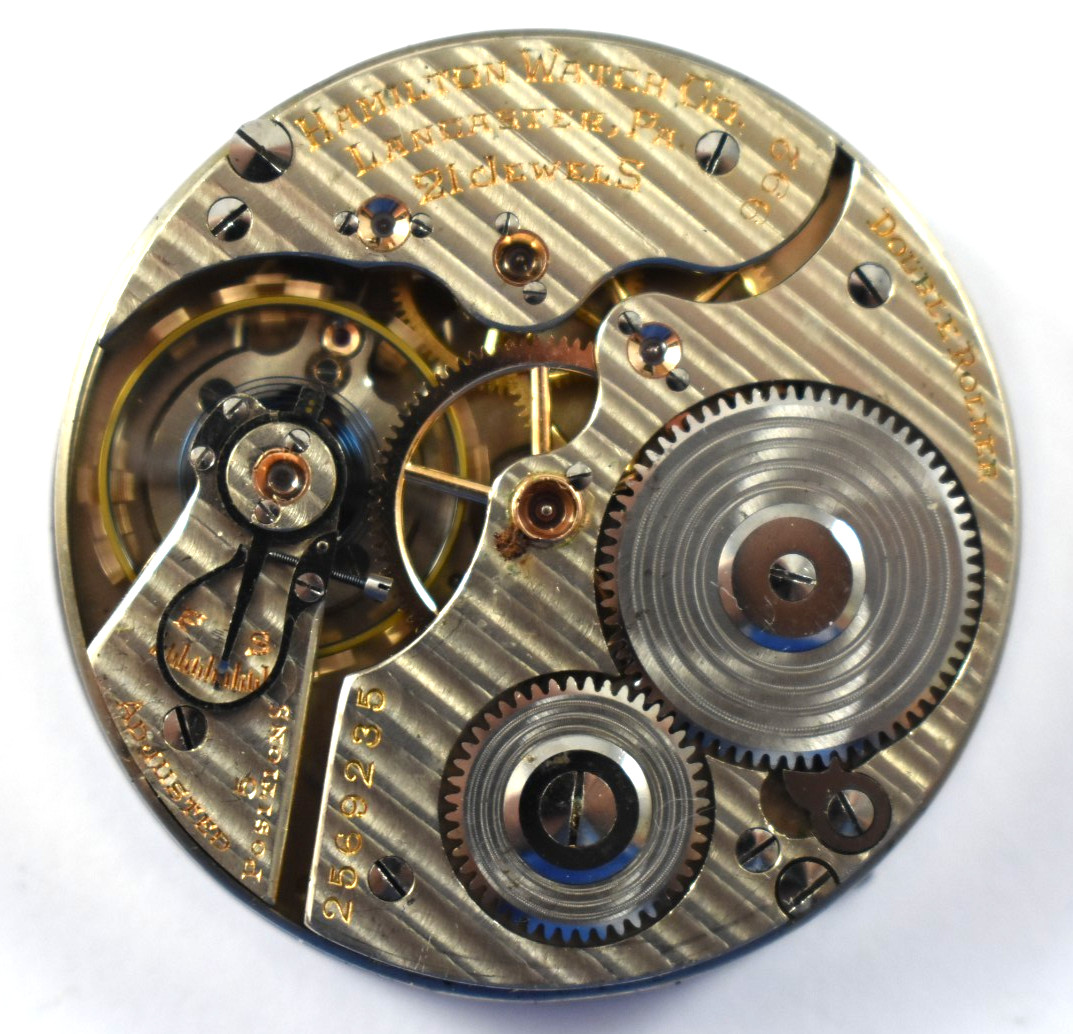 Vintage Hamilton Grade 992 16s 21J RR OF Pocket Watch Movement lot.qb