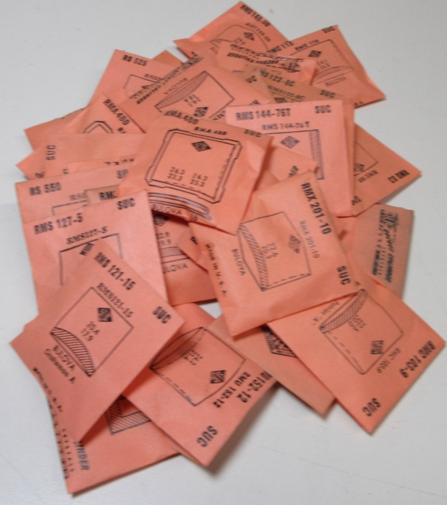 LOT OF SUC MENS FOR BULOVA WATCH CRYSTALS WATCHMAKER REPLACEMENT PARTS #23