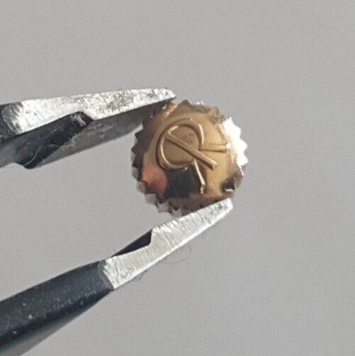 Milus Water Resistant Gold Plated Crown